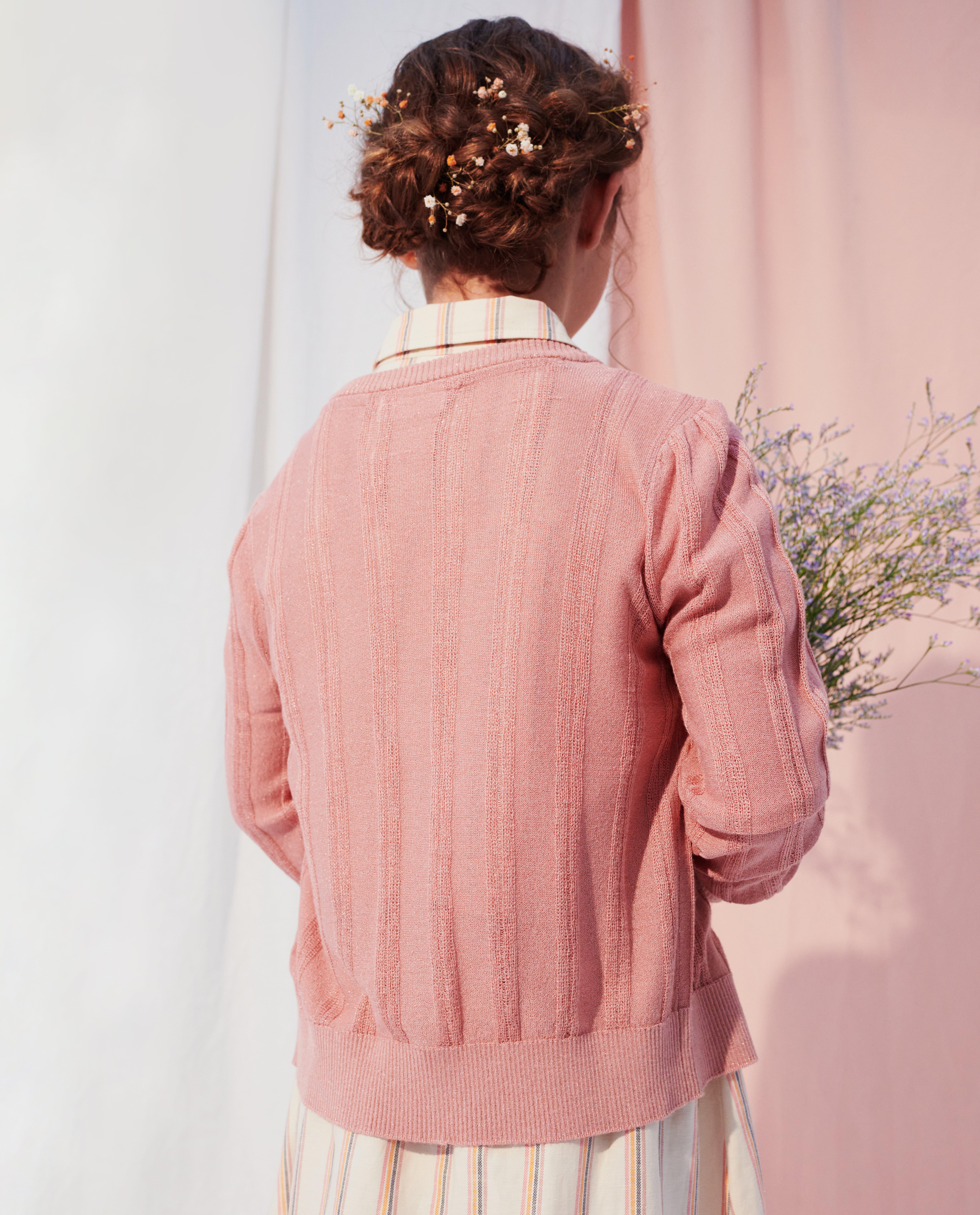 Cardigan - Roze cardigan Communie