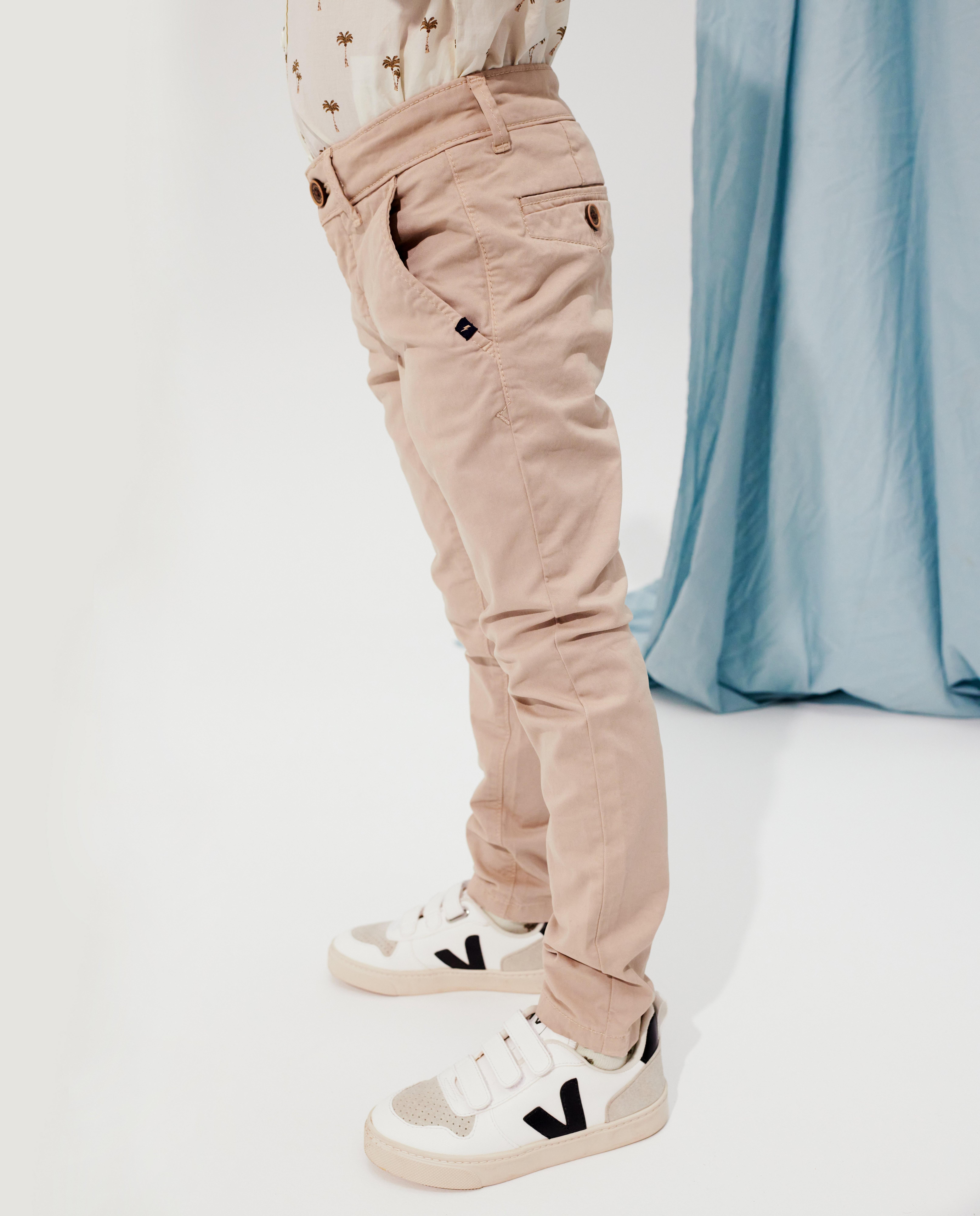 Pantalons - Pantalon slim beige Communion