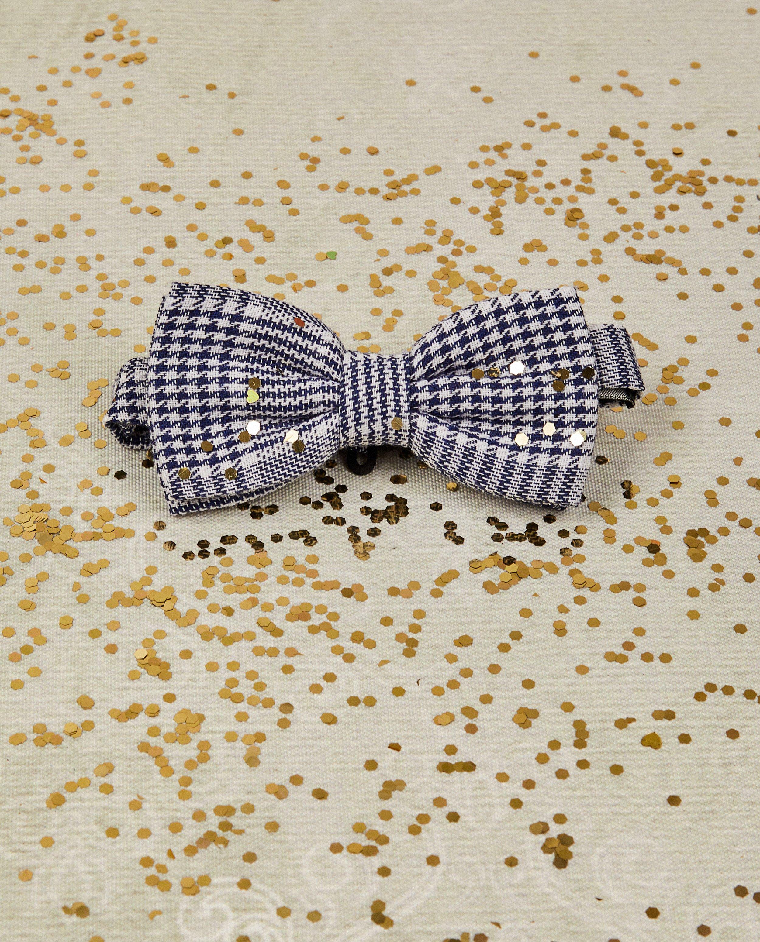 Blauw strikje met print, 2-7 jaar - null - Kidz Nation