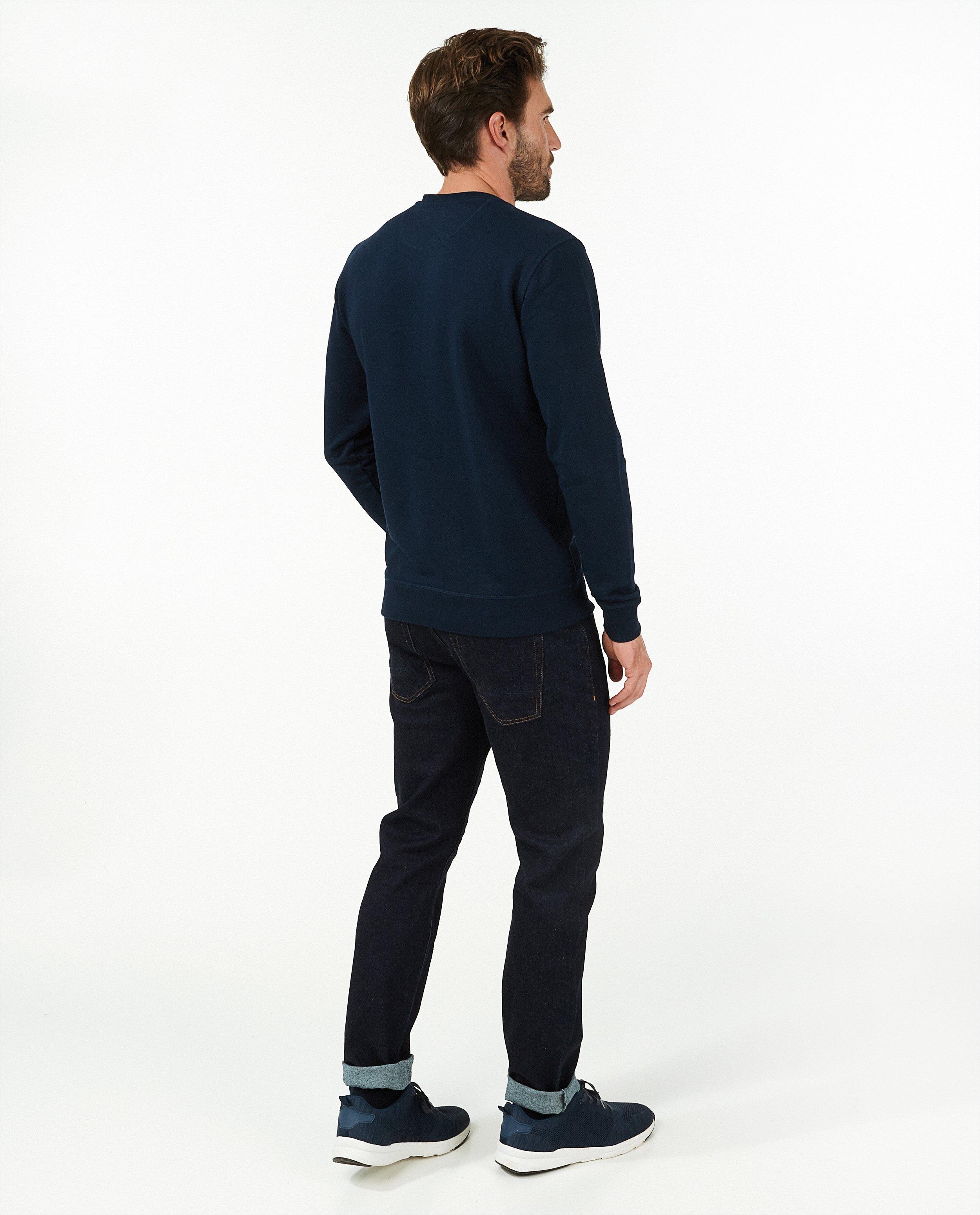 Sweaters - Donkerblauwe sweater met print Vive le vélo