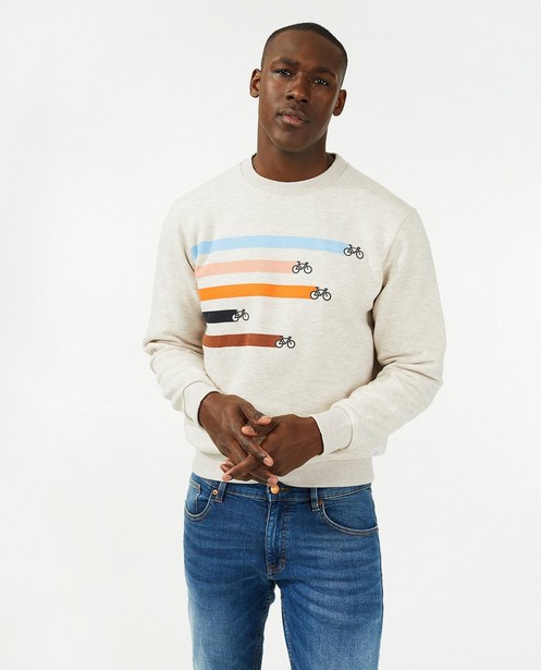 Sweaters - Beige sweater Baptiste, heren