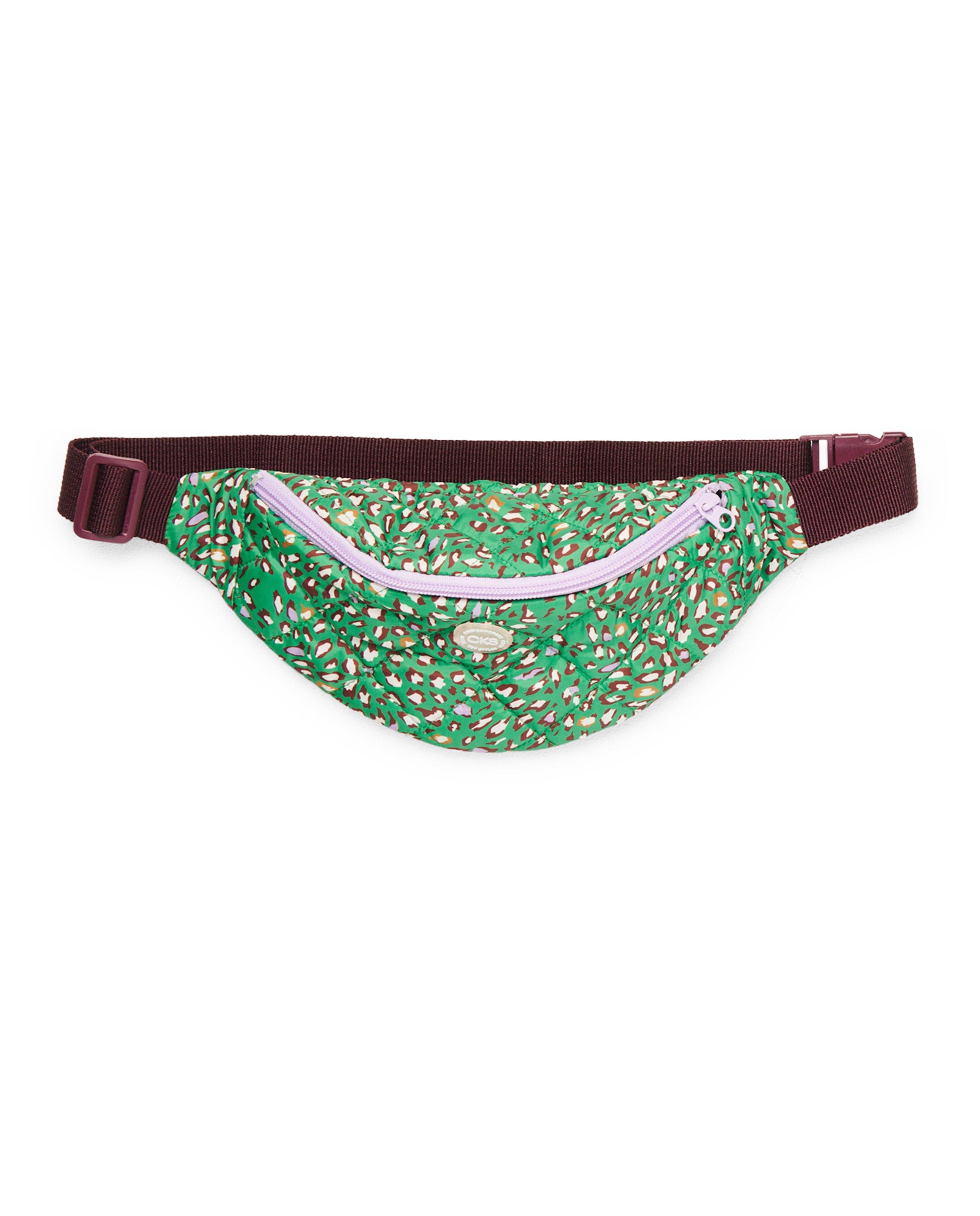 Sac banane vert avec imprimé CKS - et fermeture à glissière - CKS