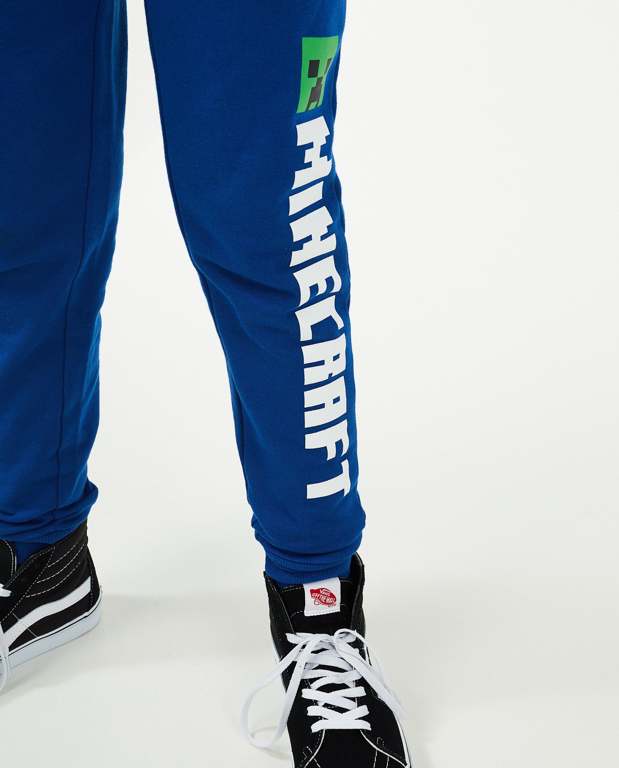 Pantalons - Jogger bleu Minecraft