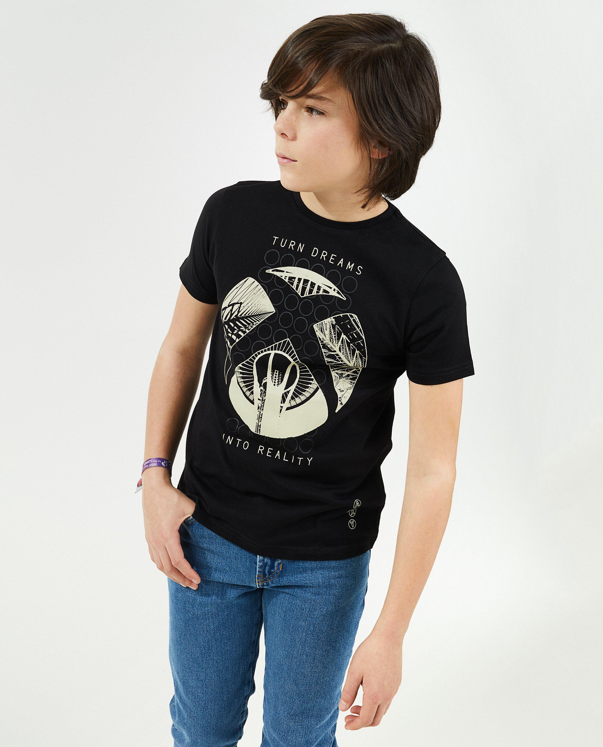 T-shirts - Zwart T-shirt met print Xbox