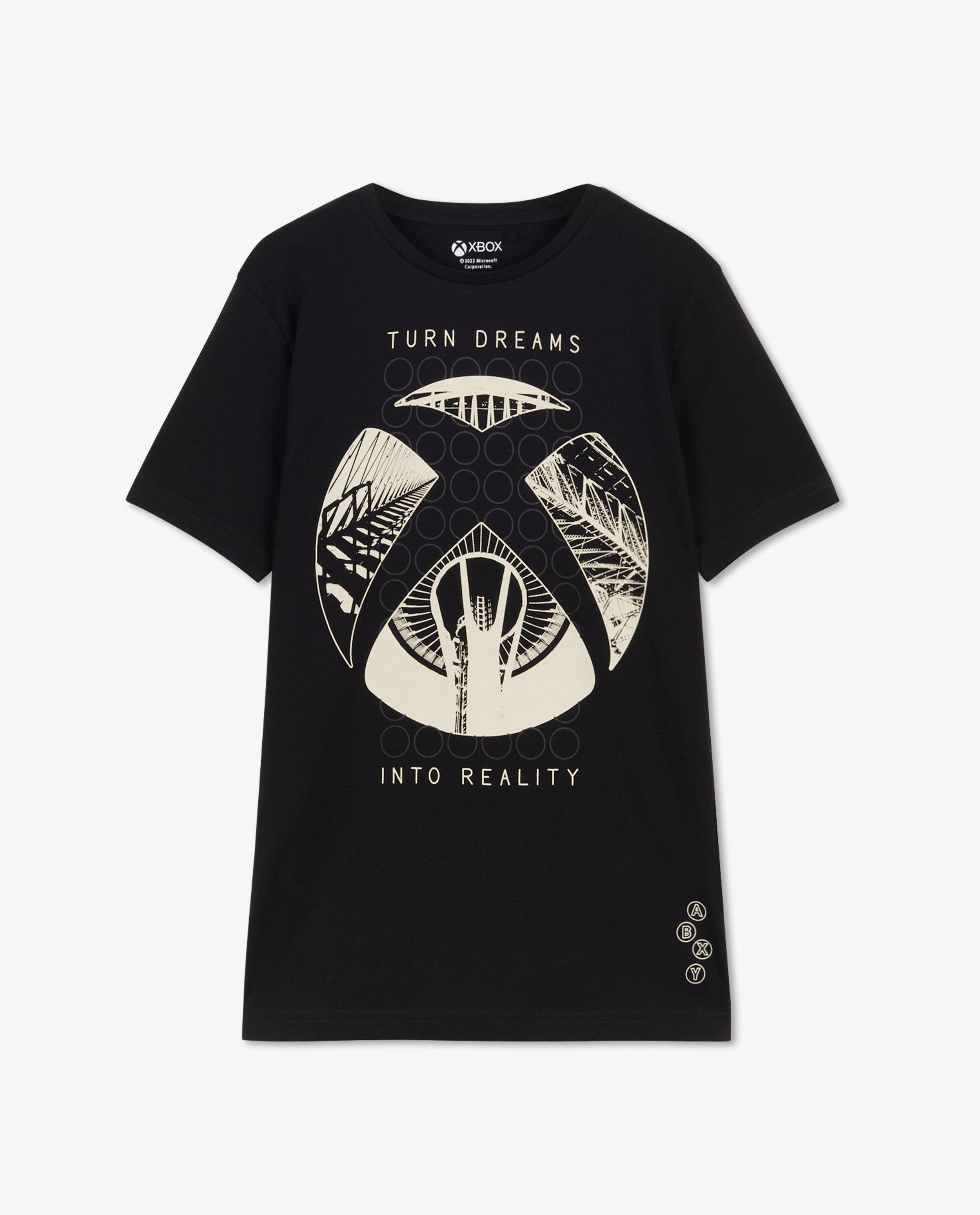 T-shirts - Zwart T-shirt met print Xbox