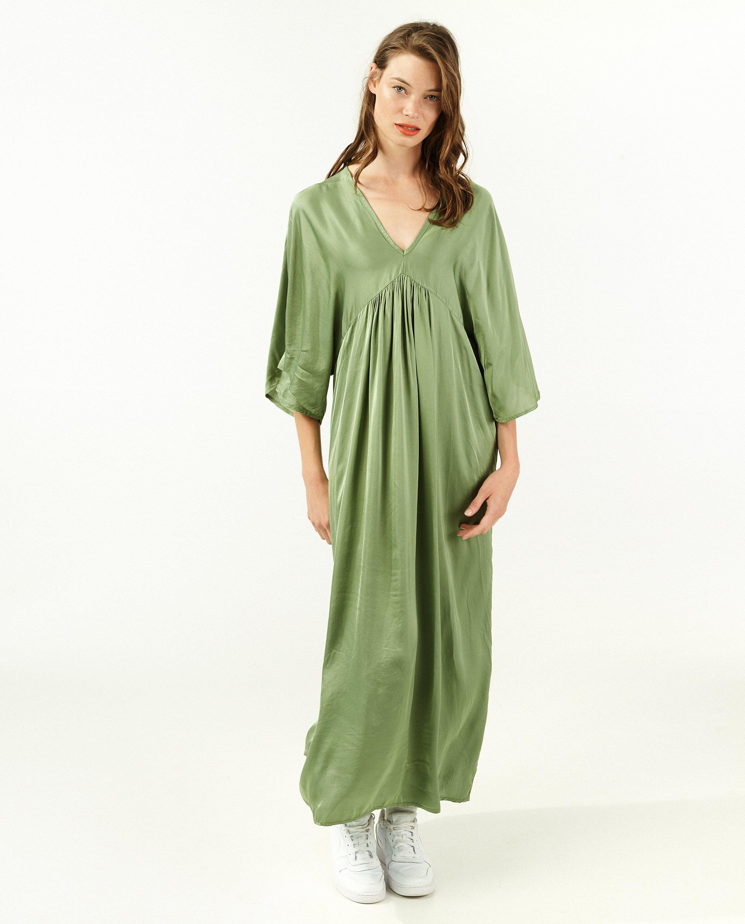Kleedjes - Groene oversized jurk
