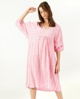 Kleedjes - Roze jurk met borduursel