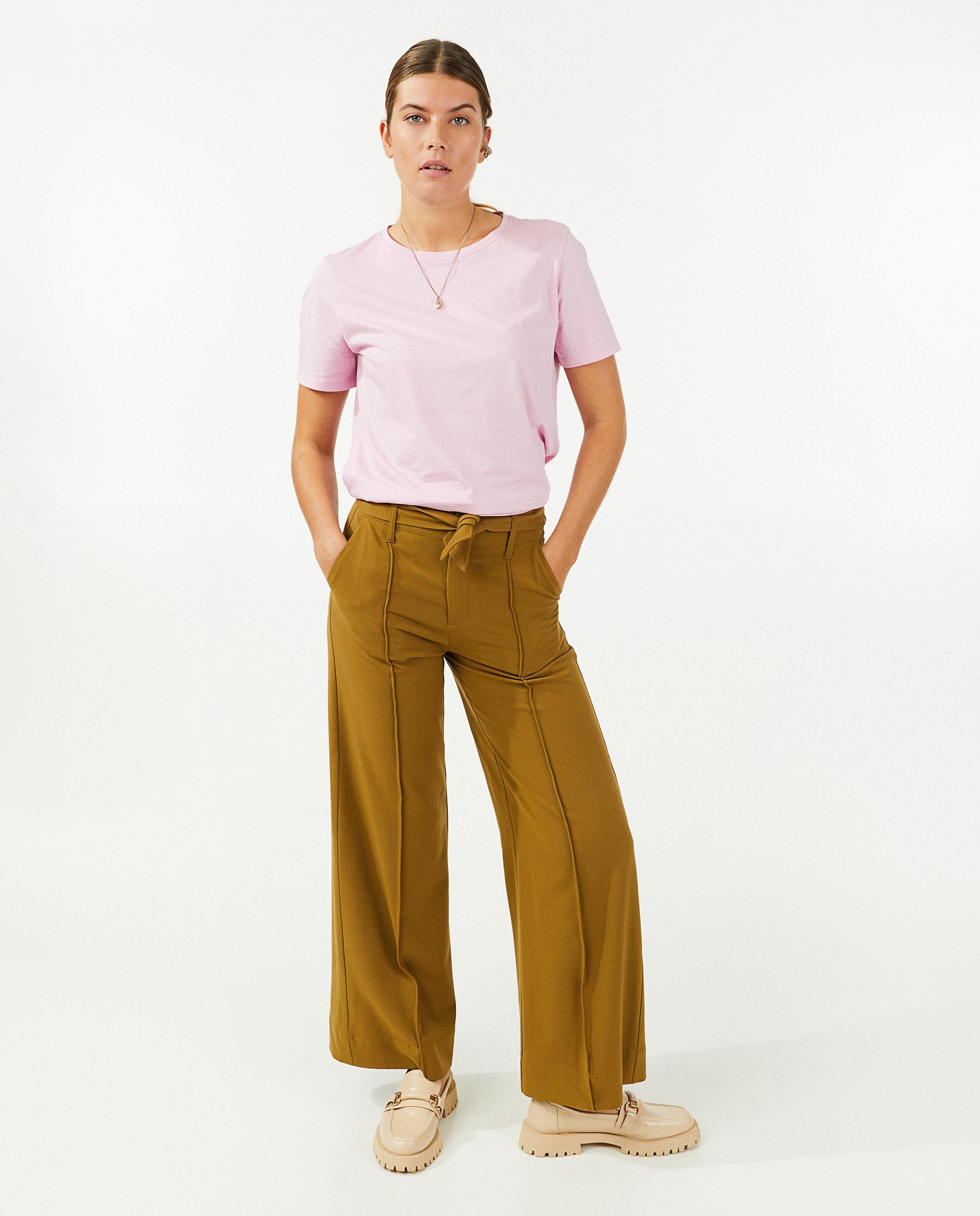 T-shirts - Roze biokatoenen T-shirt Sora