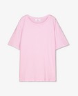 T-shirts - Roze biokatoenen T-shirt Sora