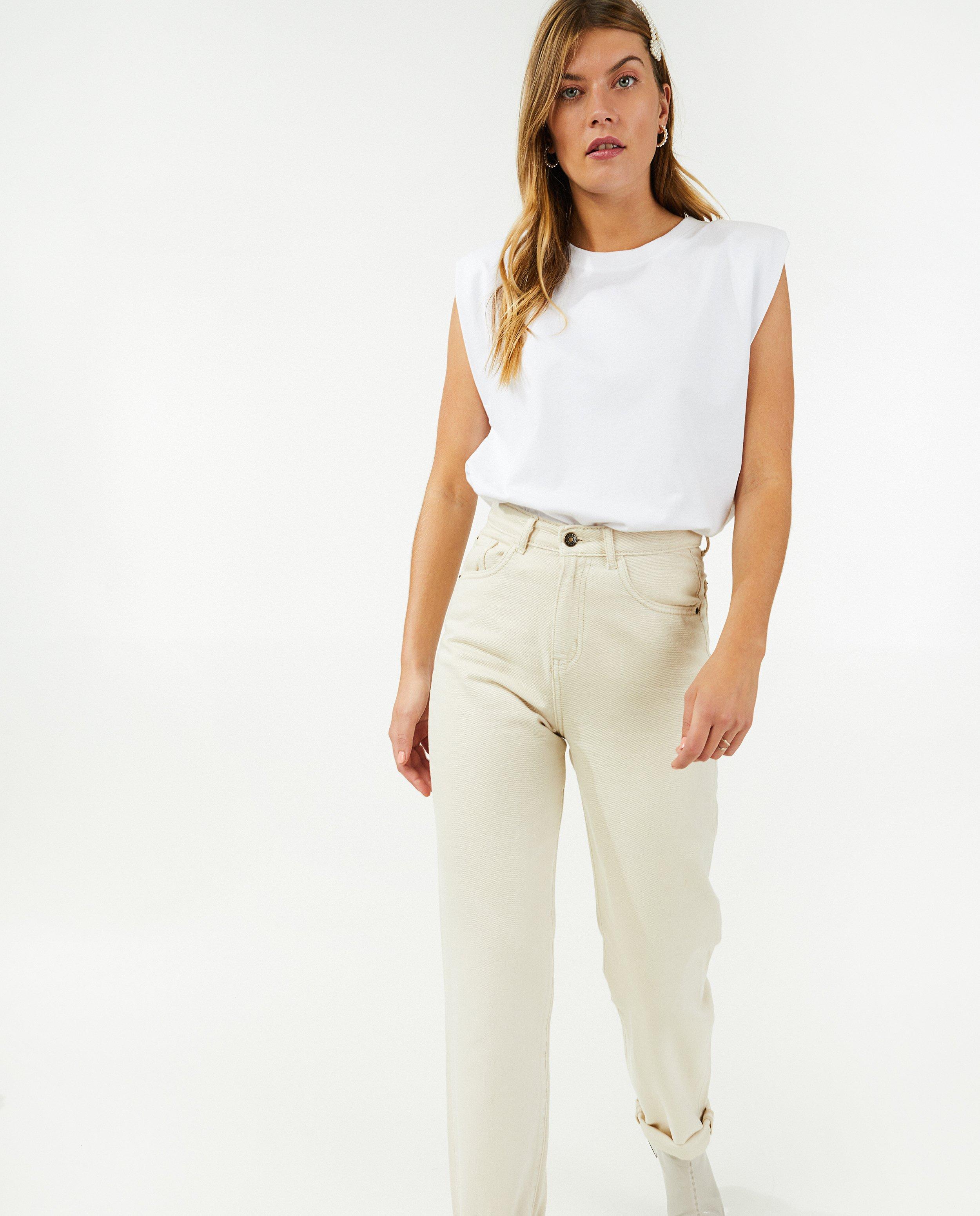 T-shirts - Top met schoudervulling Sora