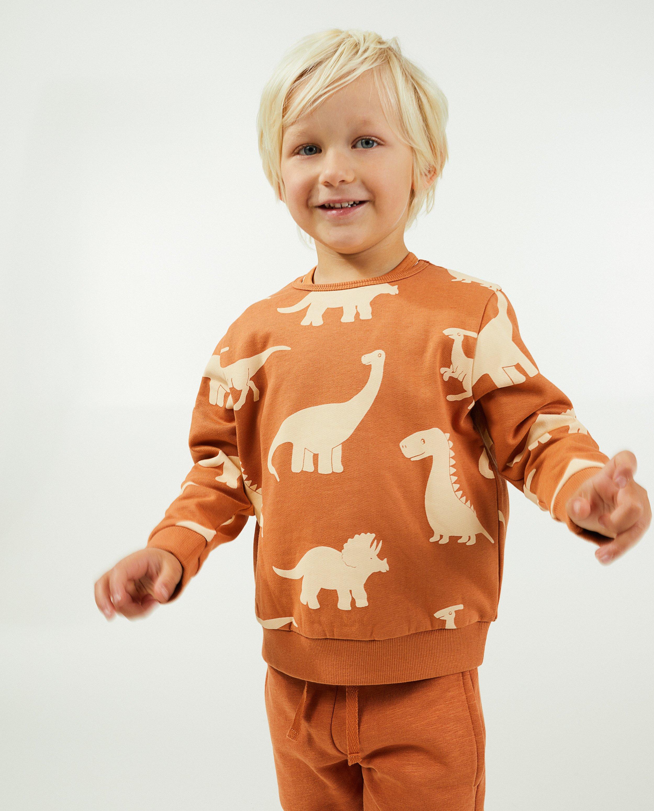 Sweats - Pull orange à imprimé BESTies