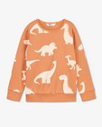 Sweaters - Oranje trui met print BESTies