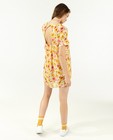 Gele jumpsuit met bloemenprint - allover - Paris
