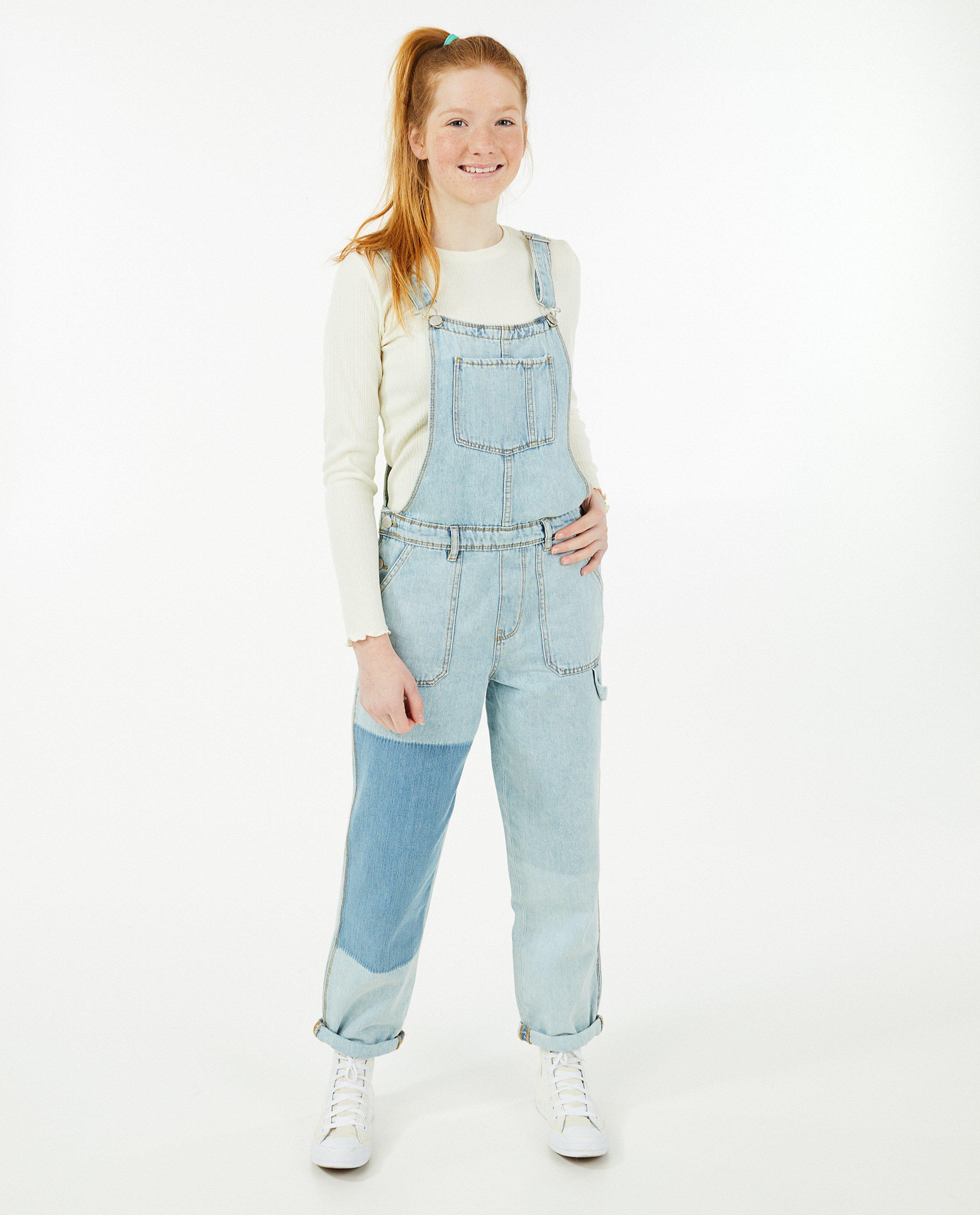Jeans - Salopette bleu clair