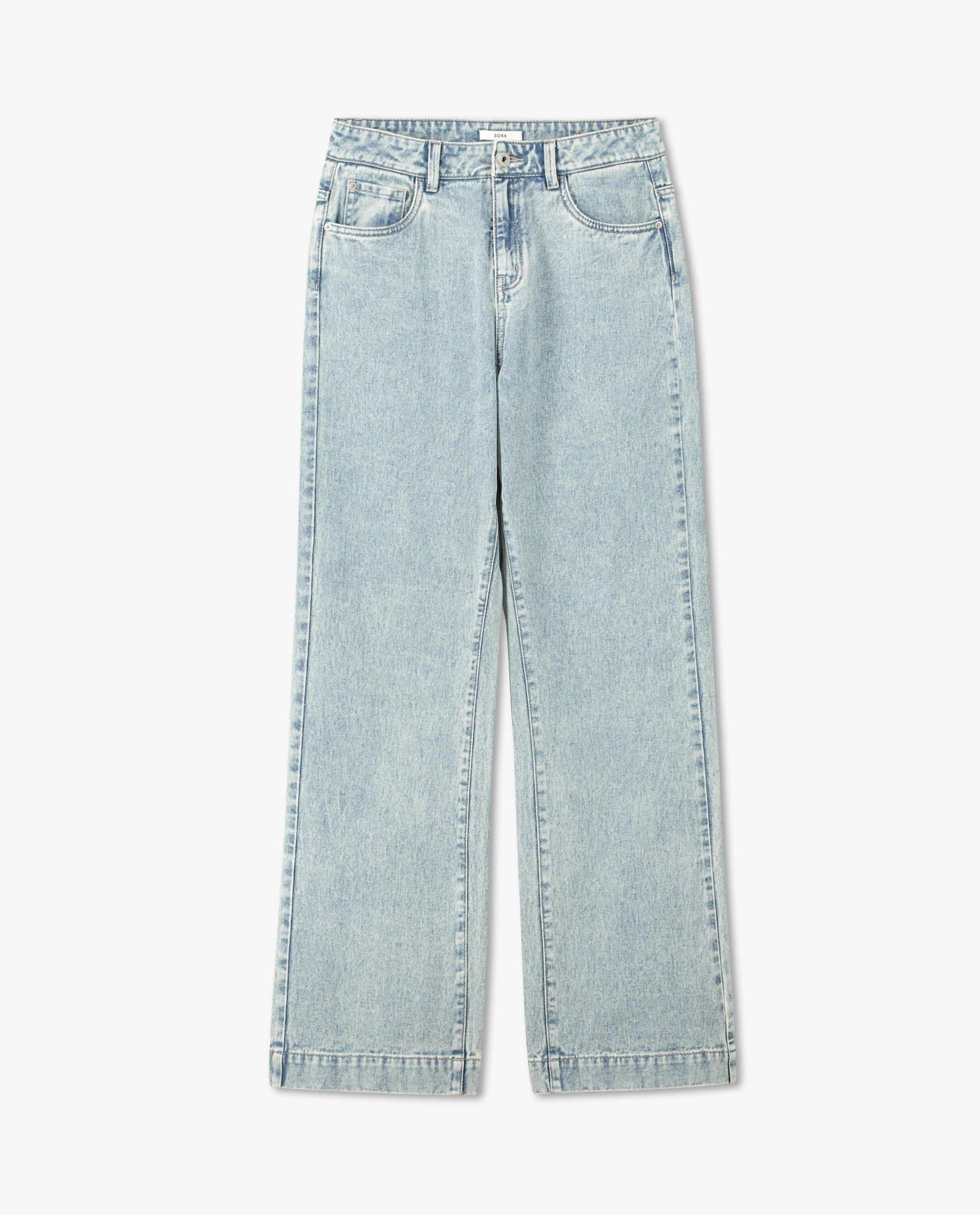 Jeans bleu à jambes larges Inez - null - Sora