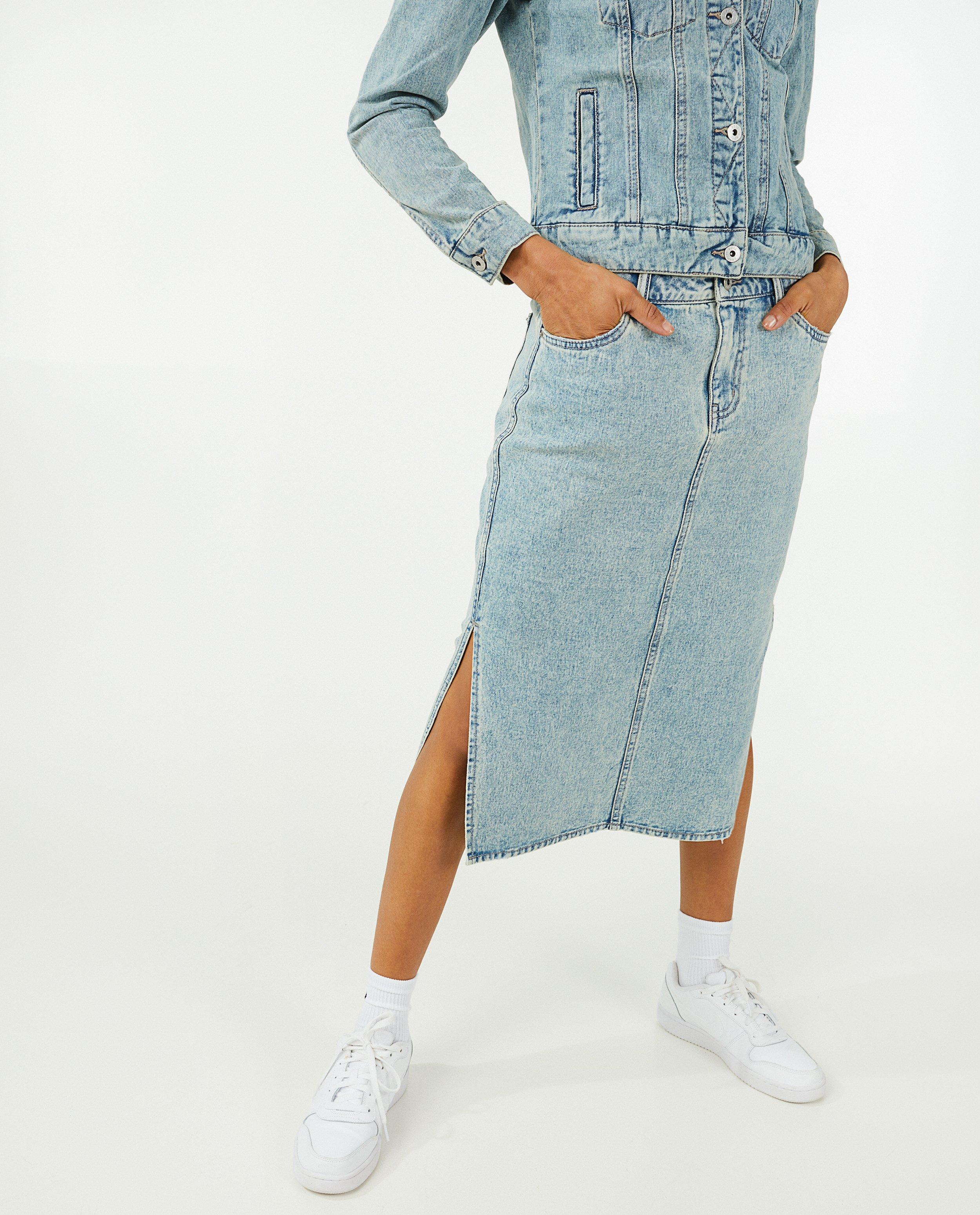 Rokken - Blauwe jeansrok Sora