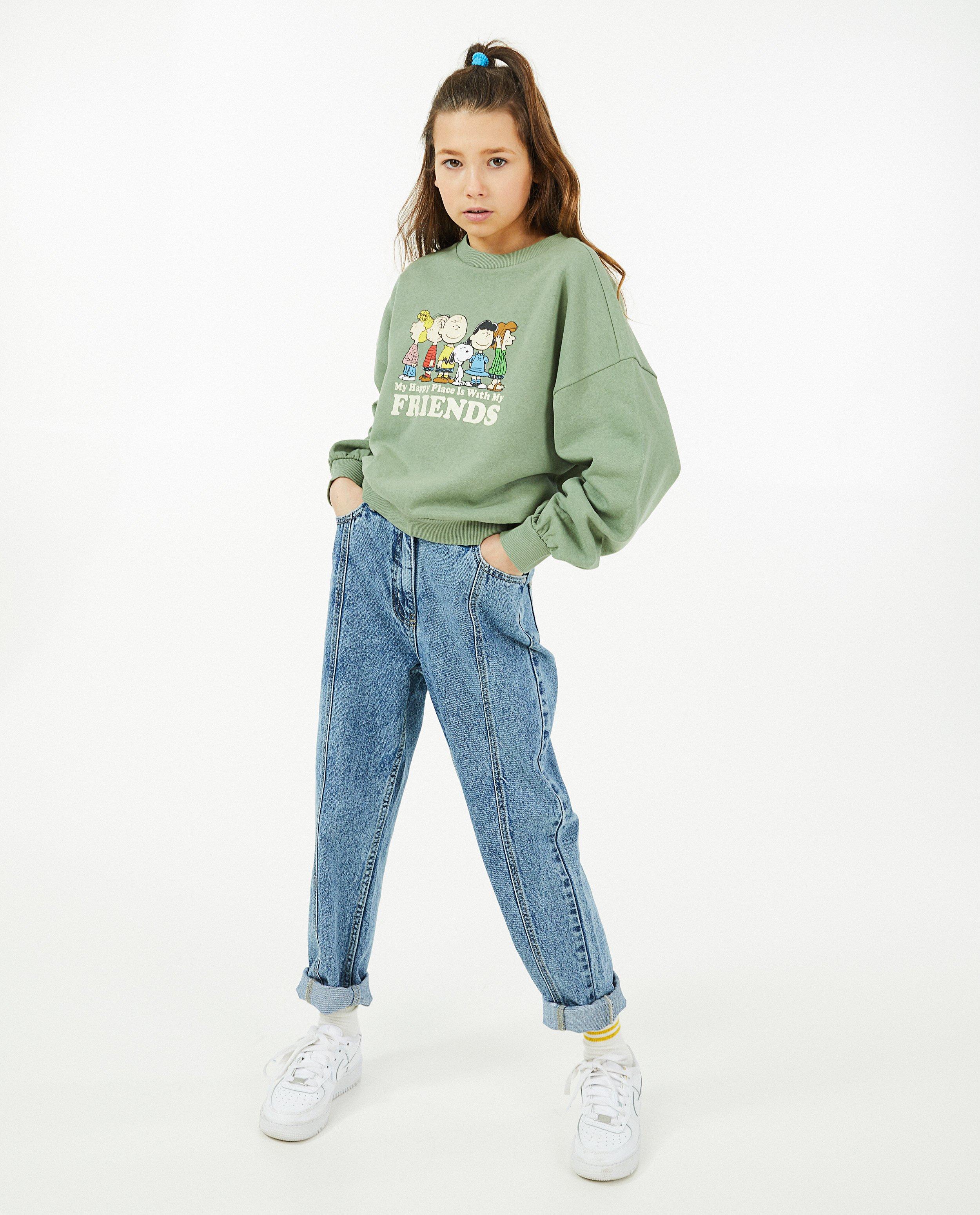 Groene 'Snoopy'-sweater - Product Detail - khaki - afbeelding nummer 1
