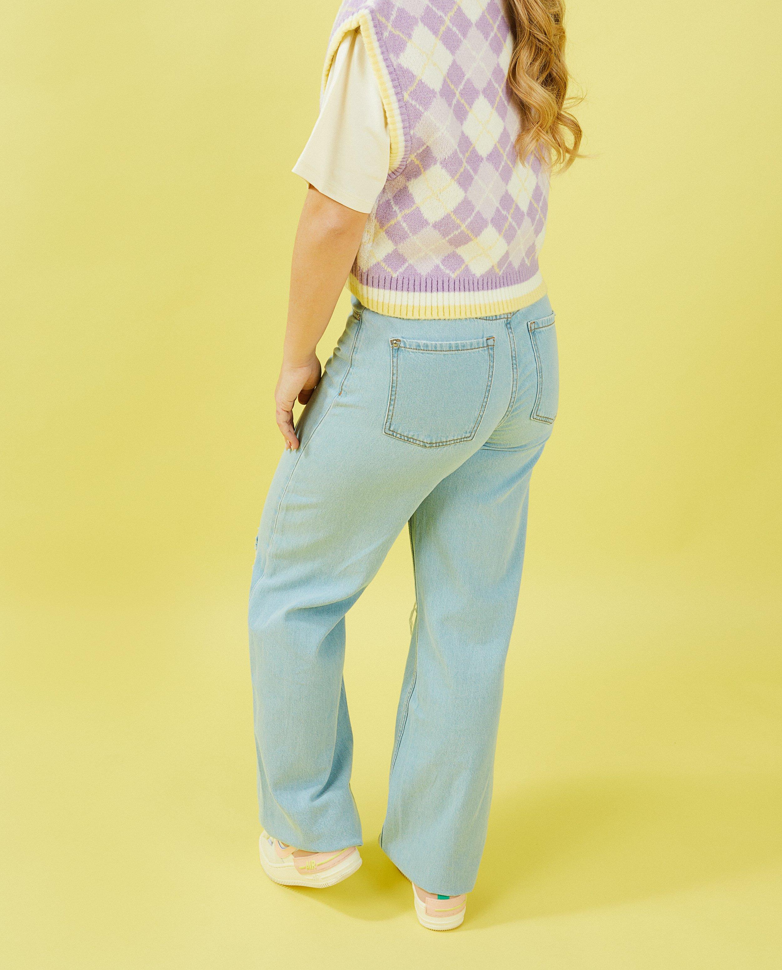 Jeans - Lichtblauwe jeans, flared fit