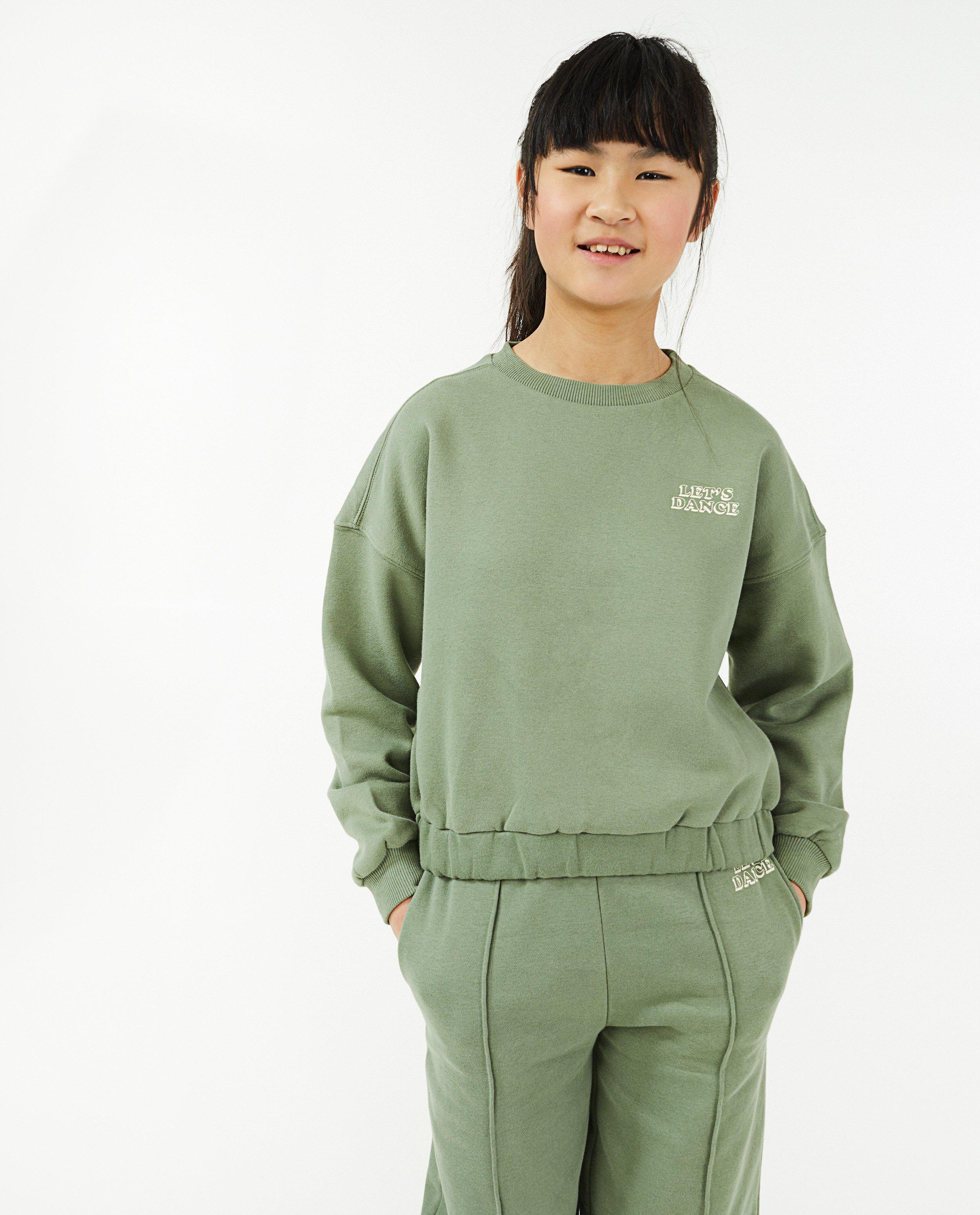 Sweats - Sweat vert à imprimé 