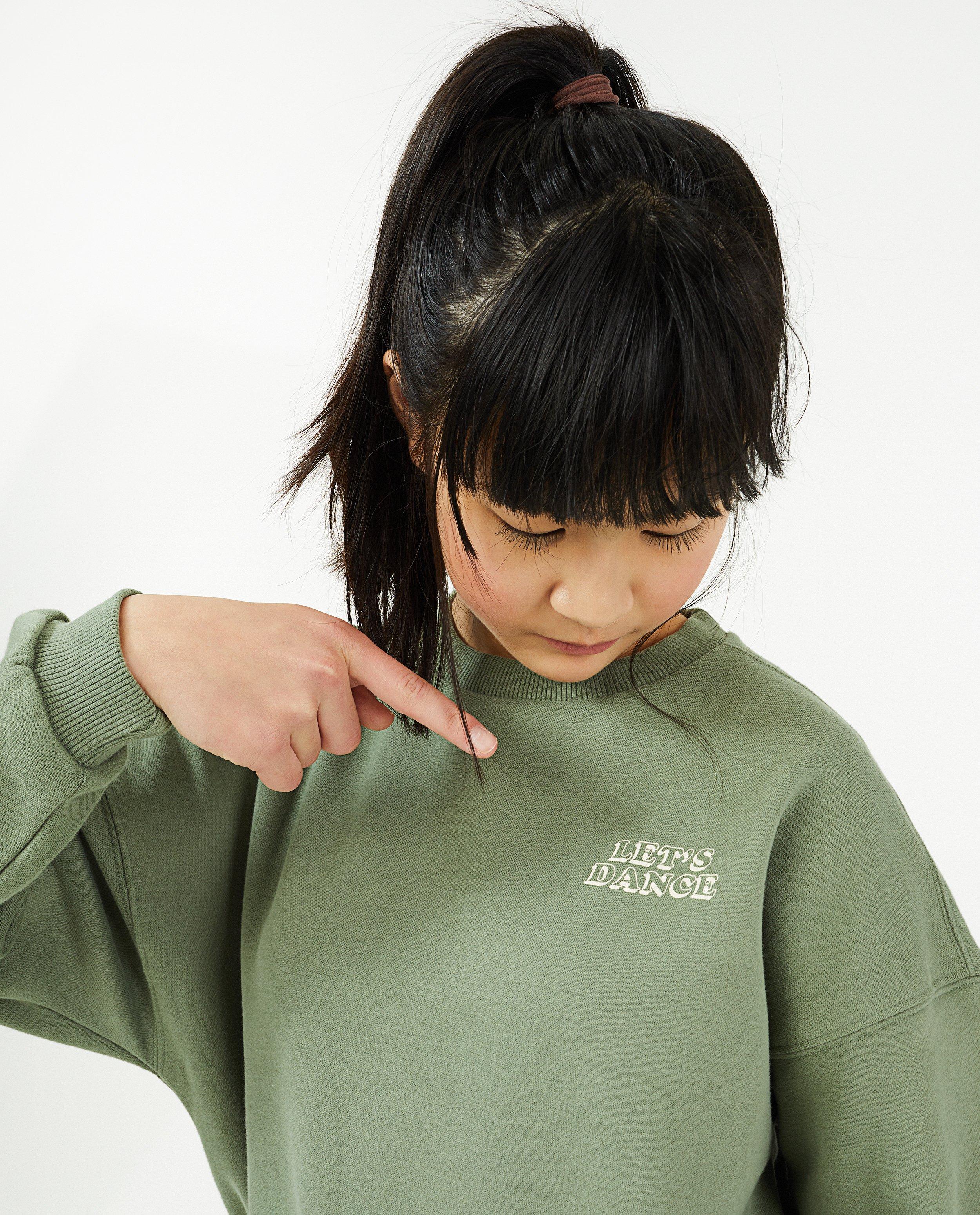 Sweats - Sweat vert à imprimé 