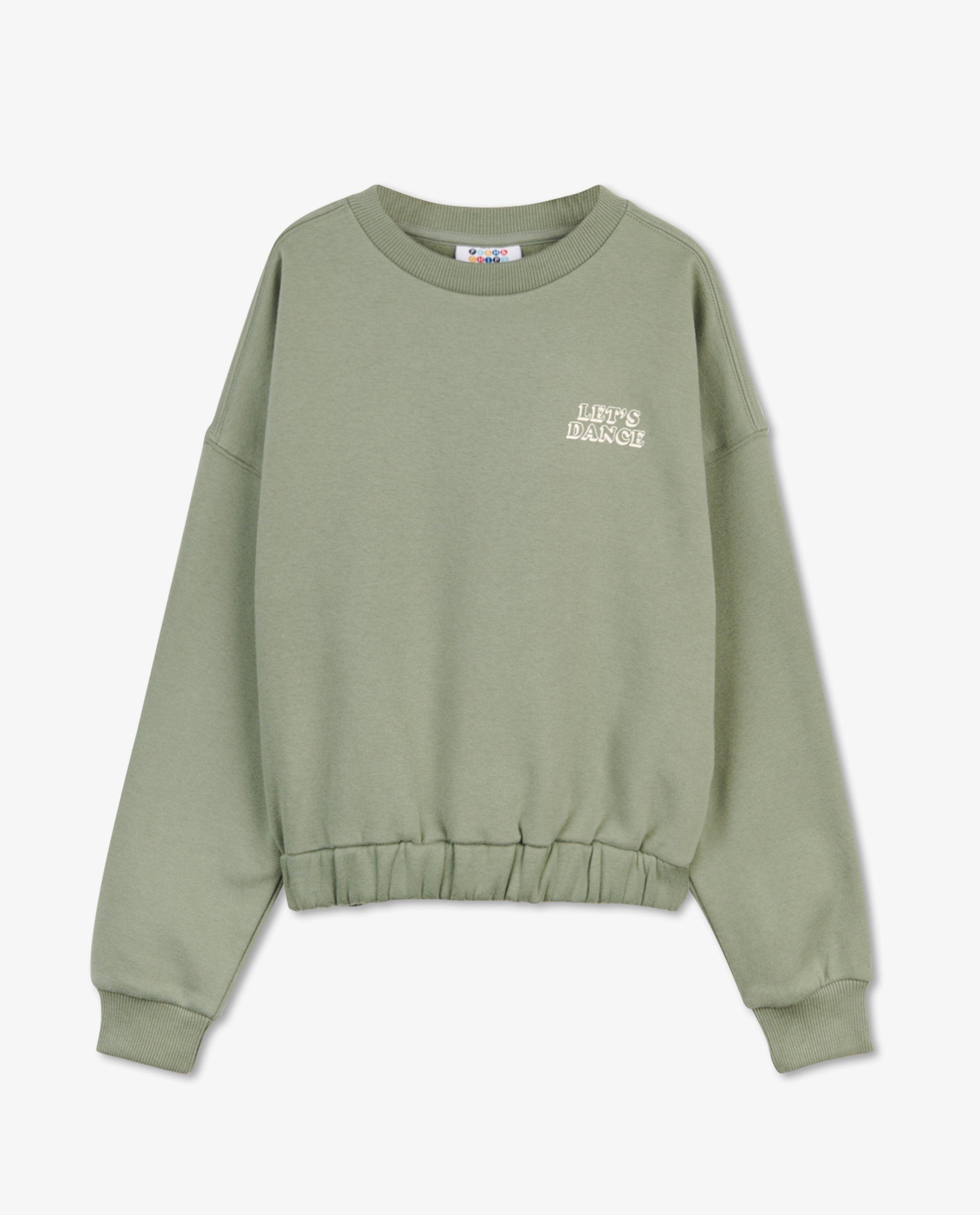 Sweats - Sweat vert à imprimé 