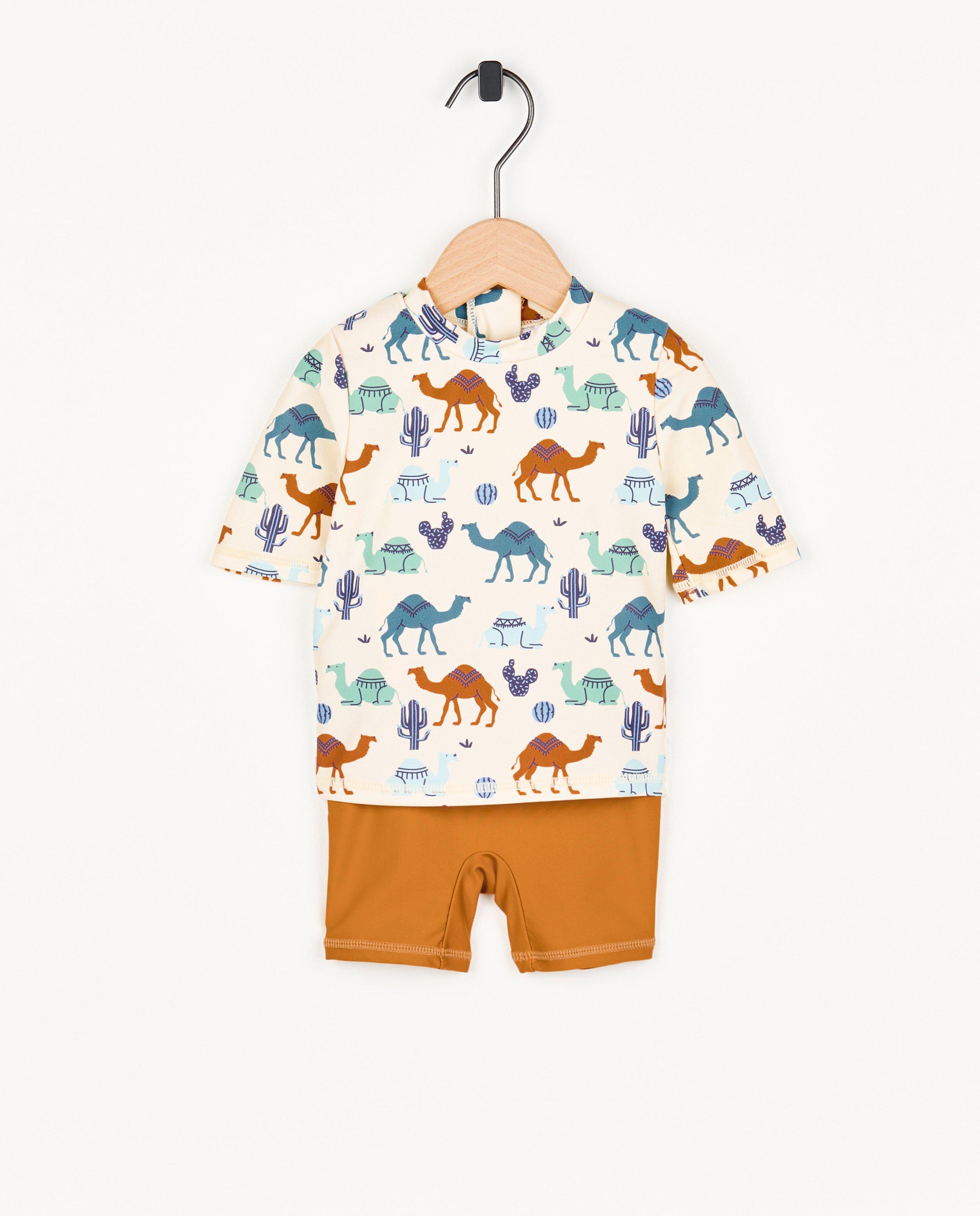 Zwemset met print SPF 50 - Product Detail - lichtbeige - afbeelding nummer 1