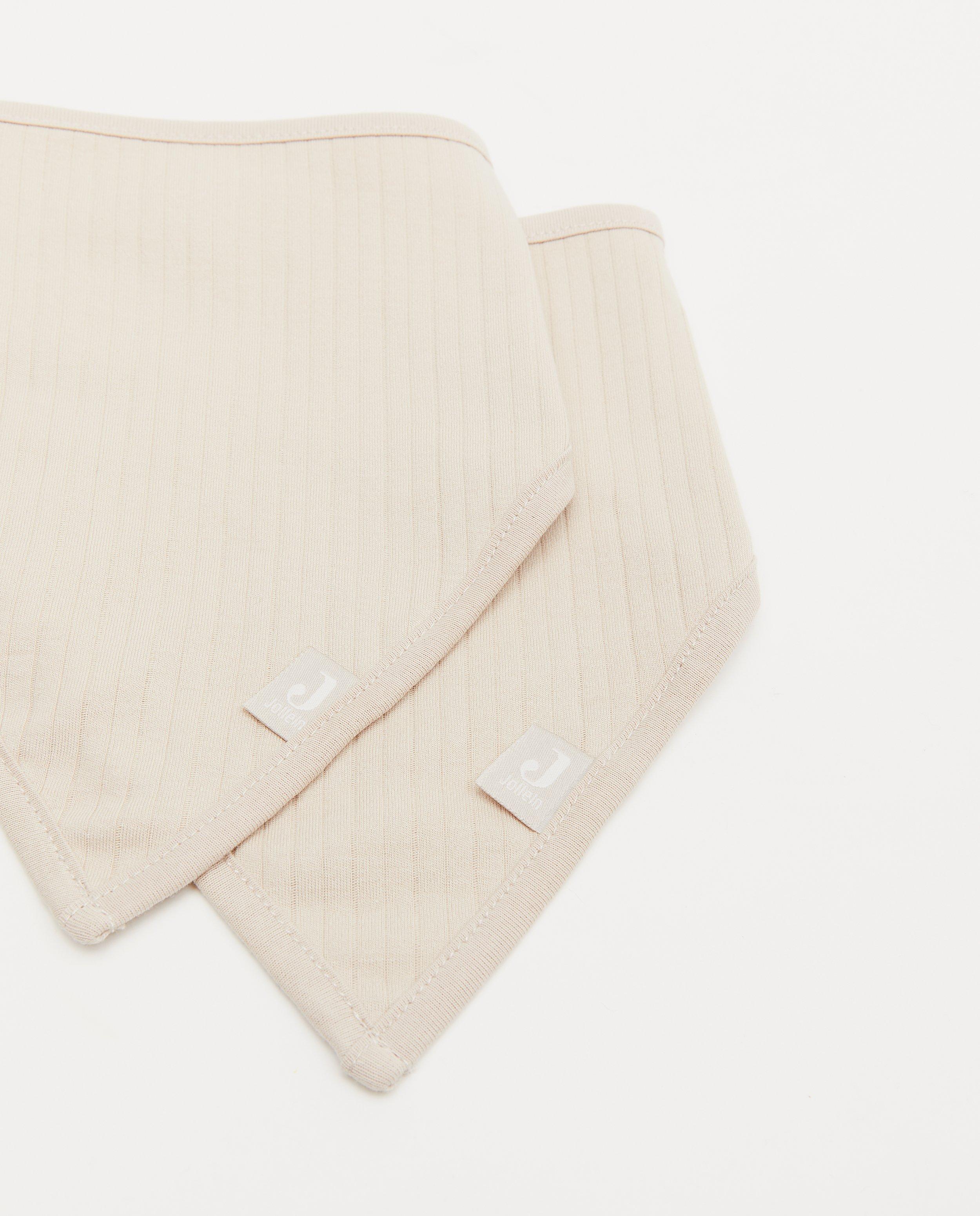 Babyspulletjes - 2 pack beige bandana bib Jollein
