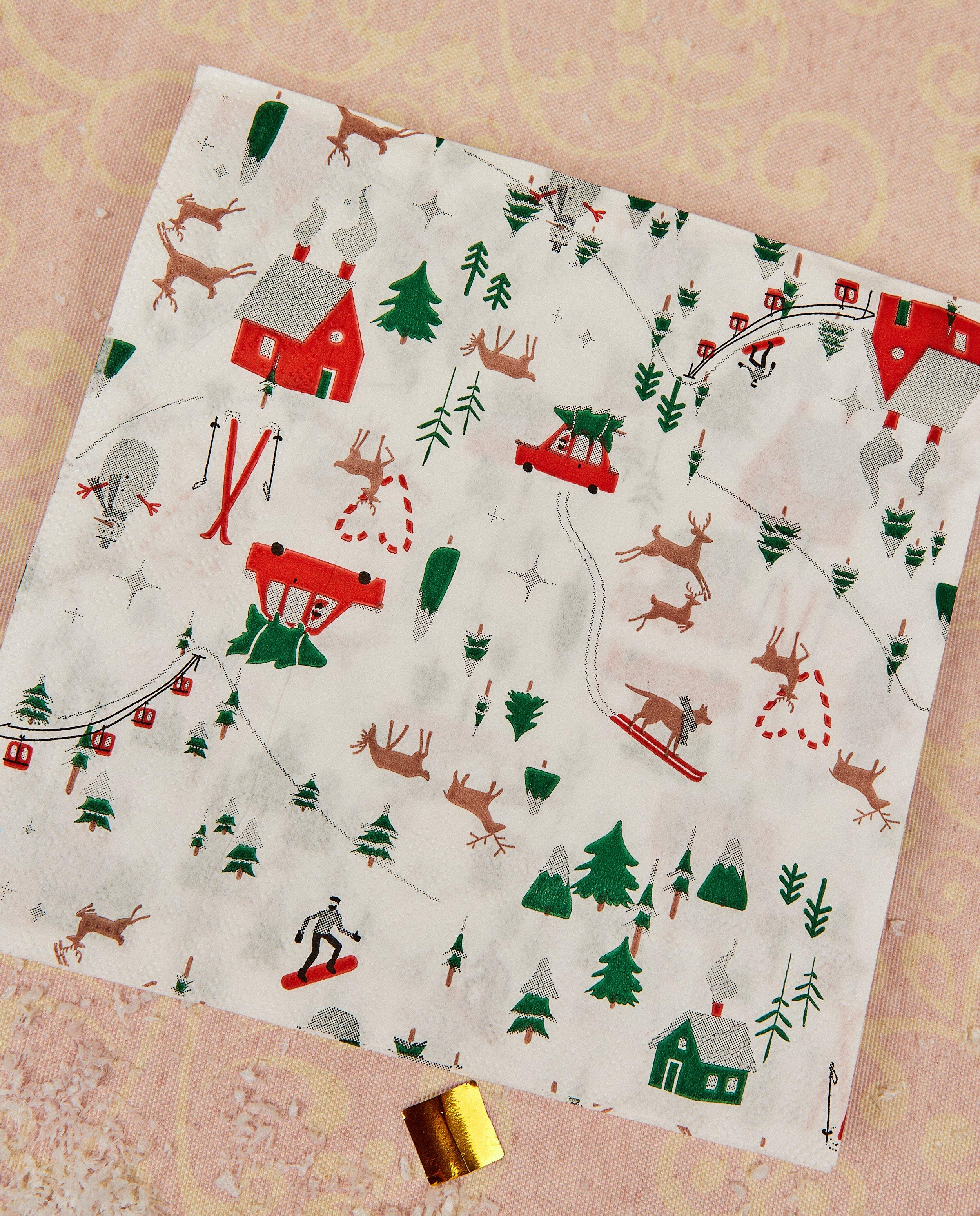 Cadeaux - Serviettes de Noël blanches AVA x JBC