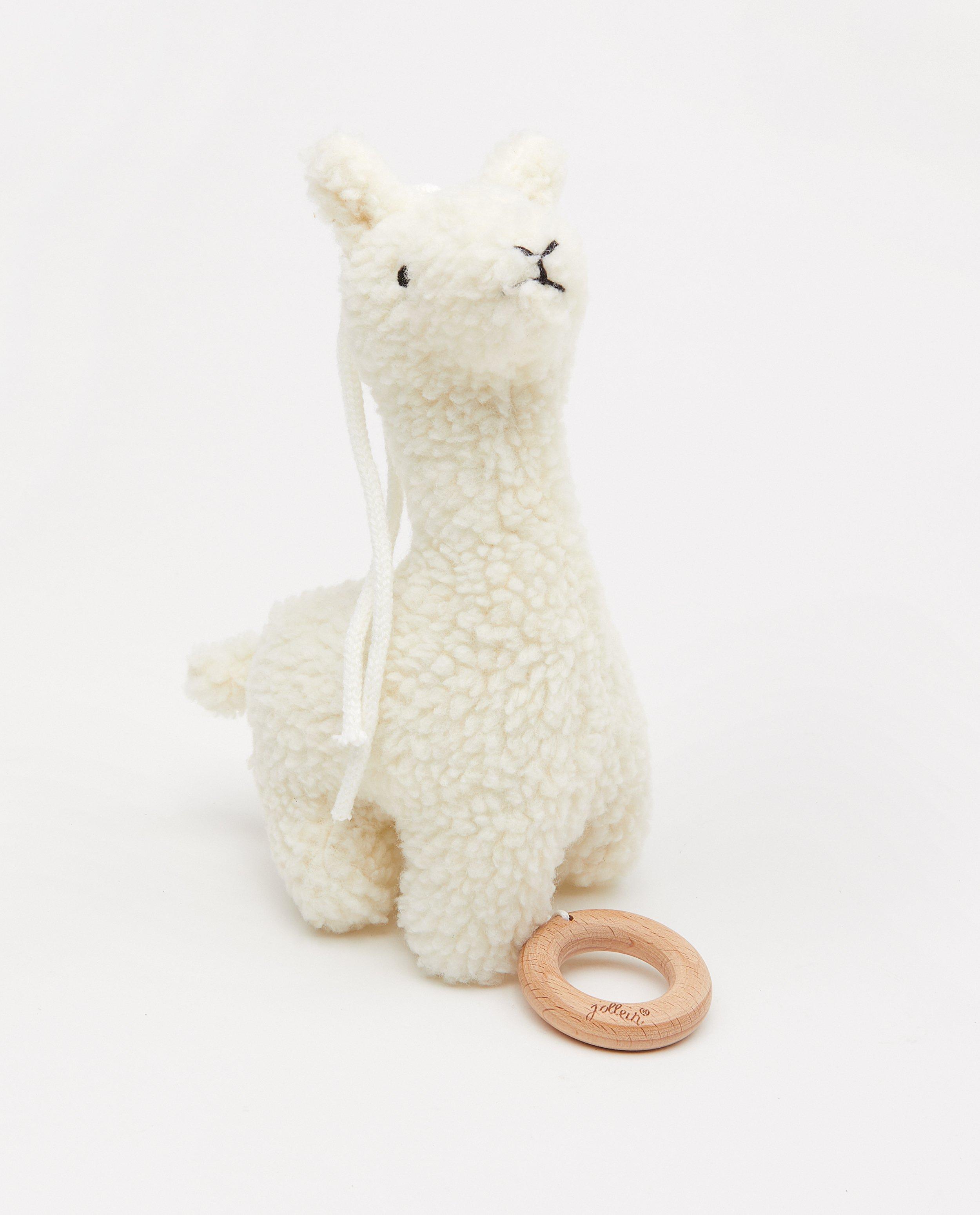 Peluche musicale écrue Lama Jollein - « berceuse » - Jollein