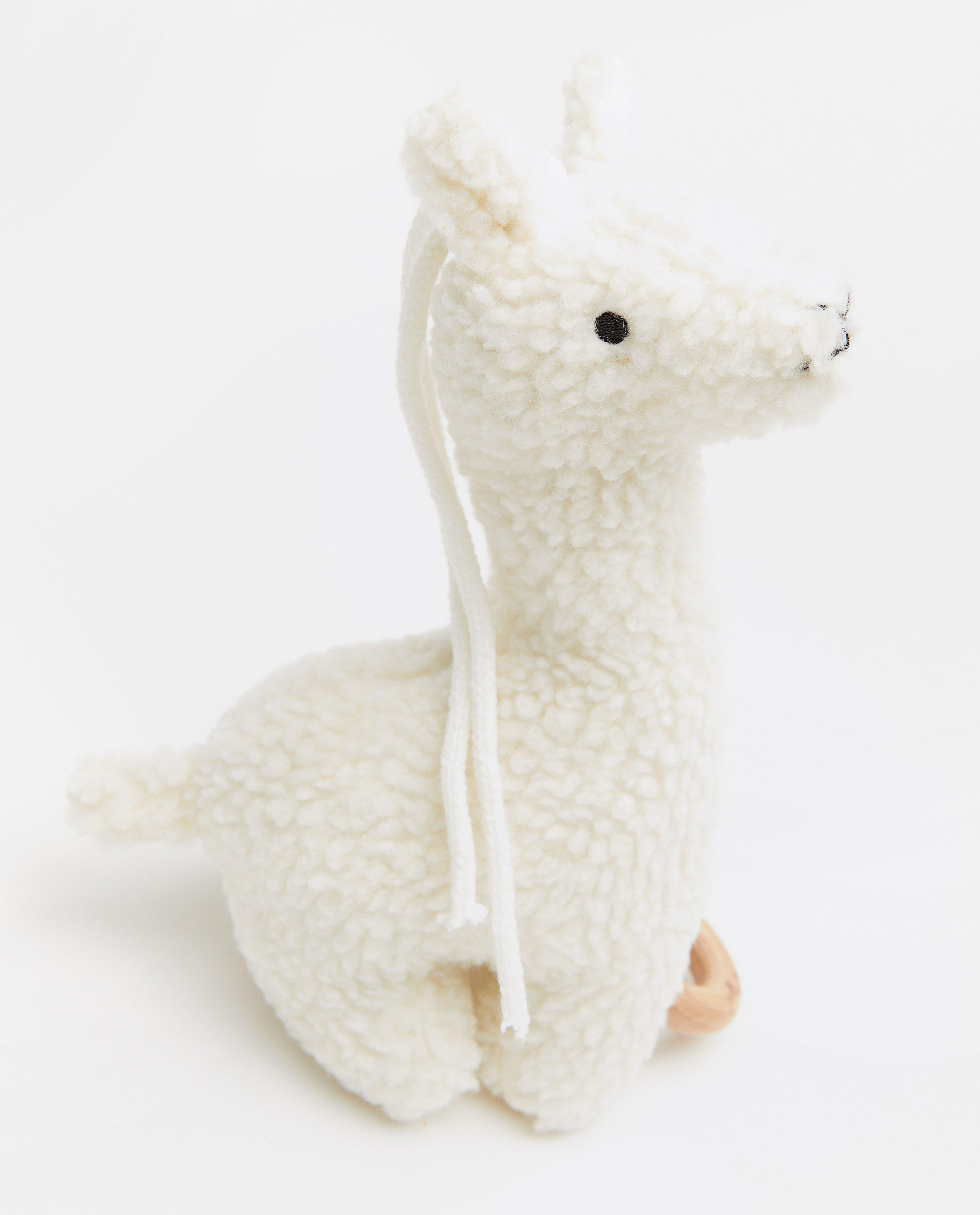 Accessoires pour bébés - Peluche musicale écrue Lama Jollein