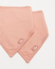 Babyspulletjes - 2-pack roze bandana bib Jollein