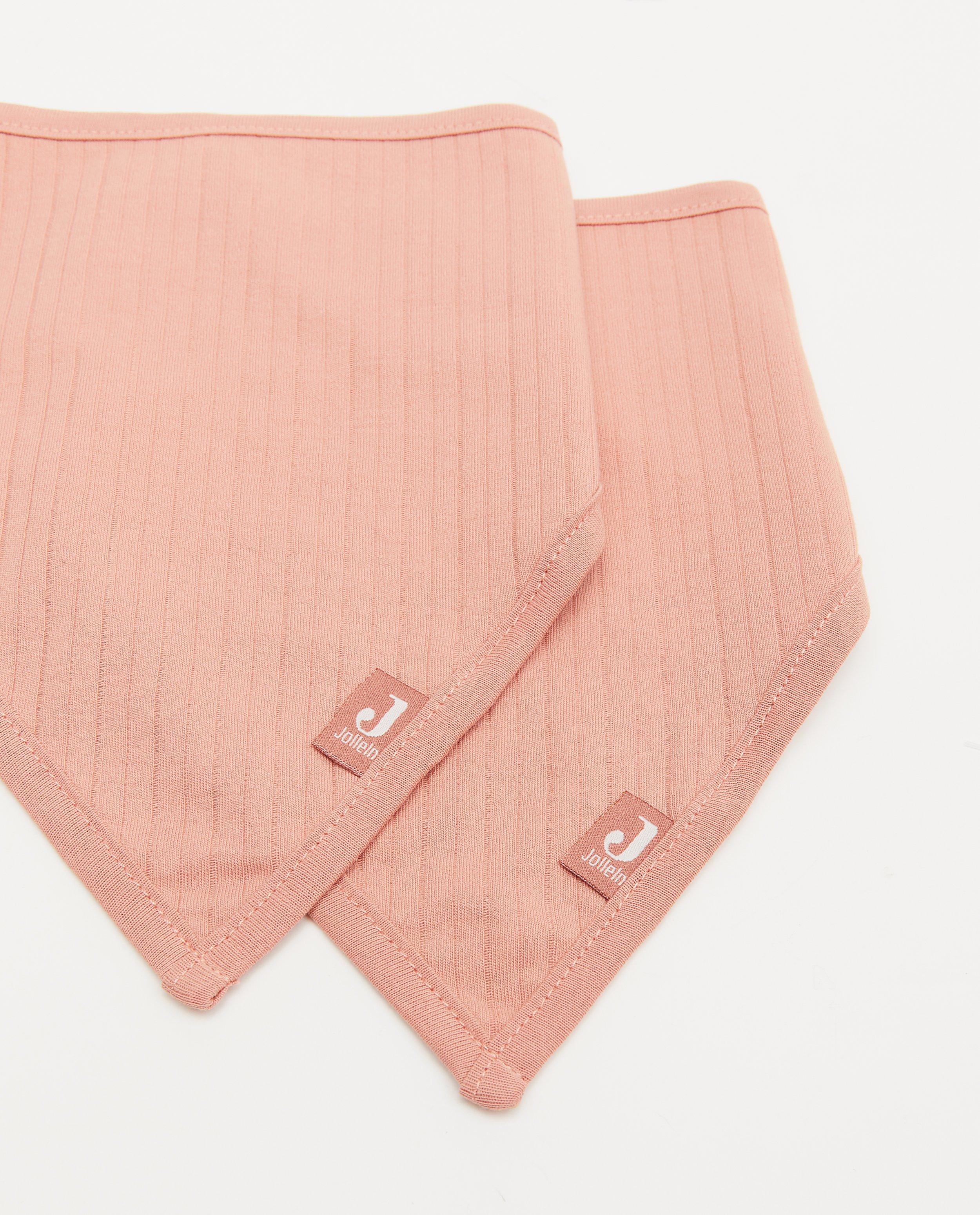 Babyspulletjes - 2-pack roze bandana bib Jollein
