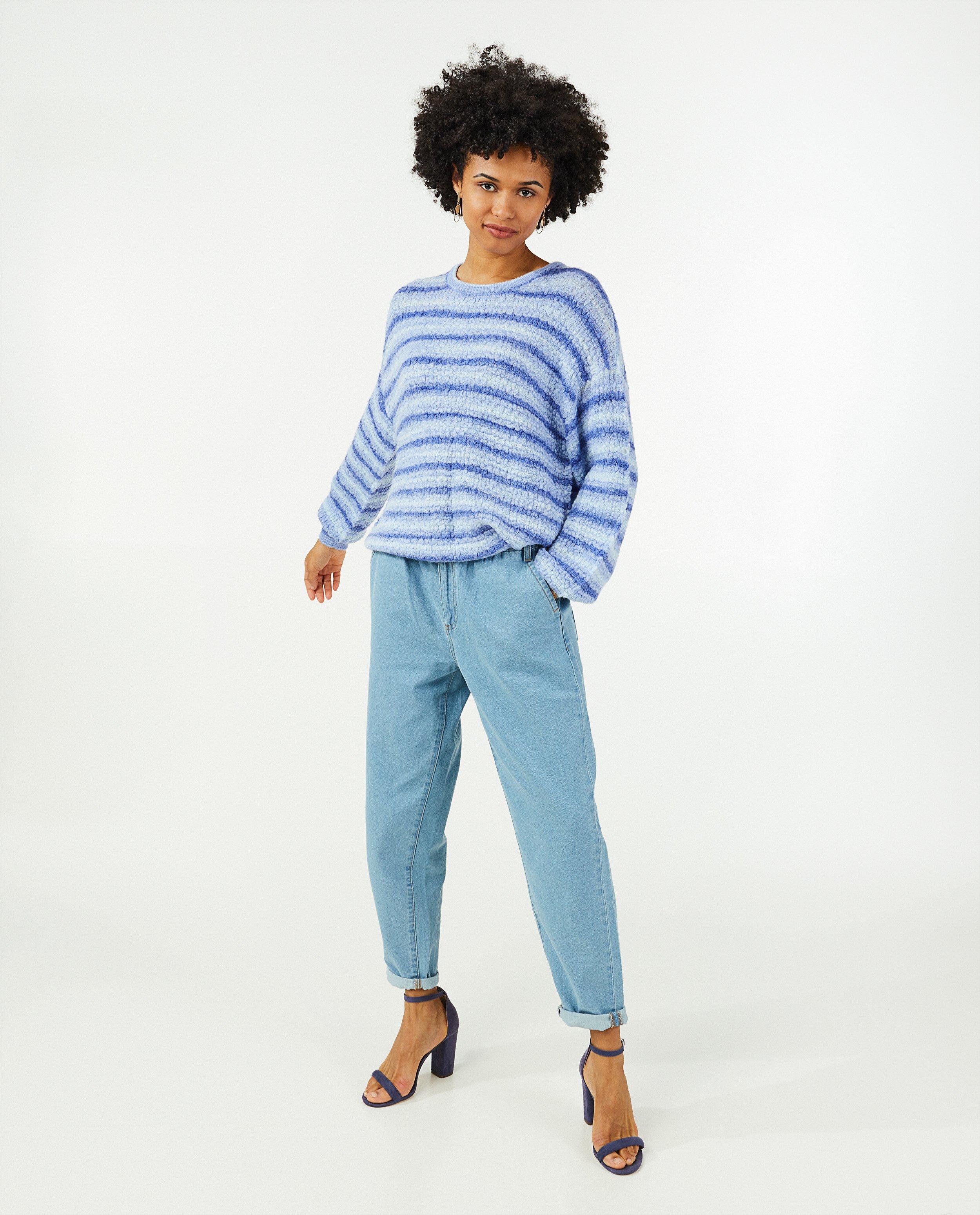 Beige trui met strepen Sora - null - Sora