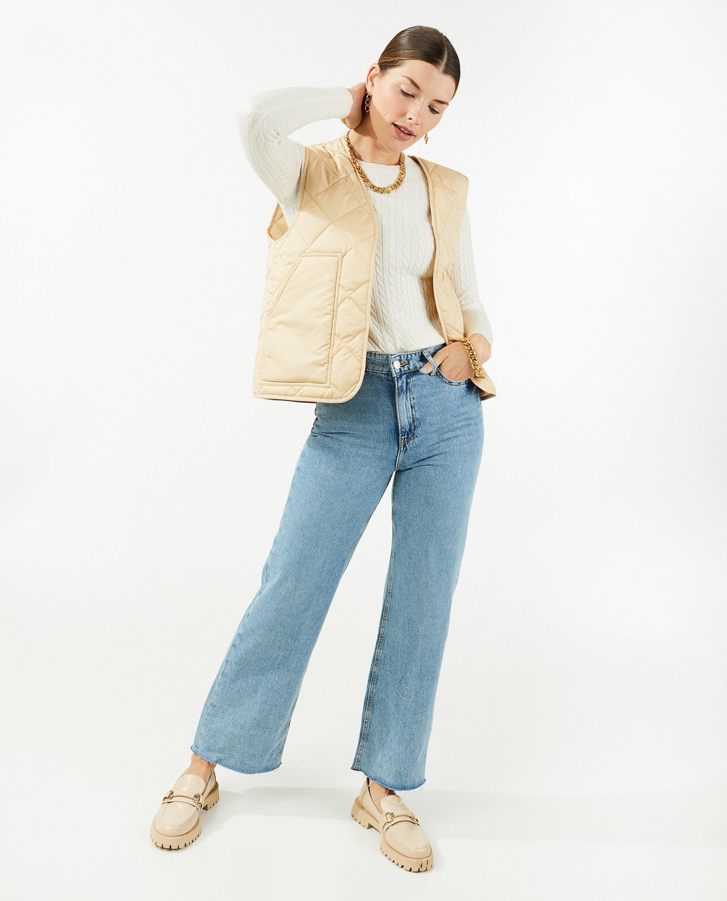 Beige quilted vest Sora - null - Sora
