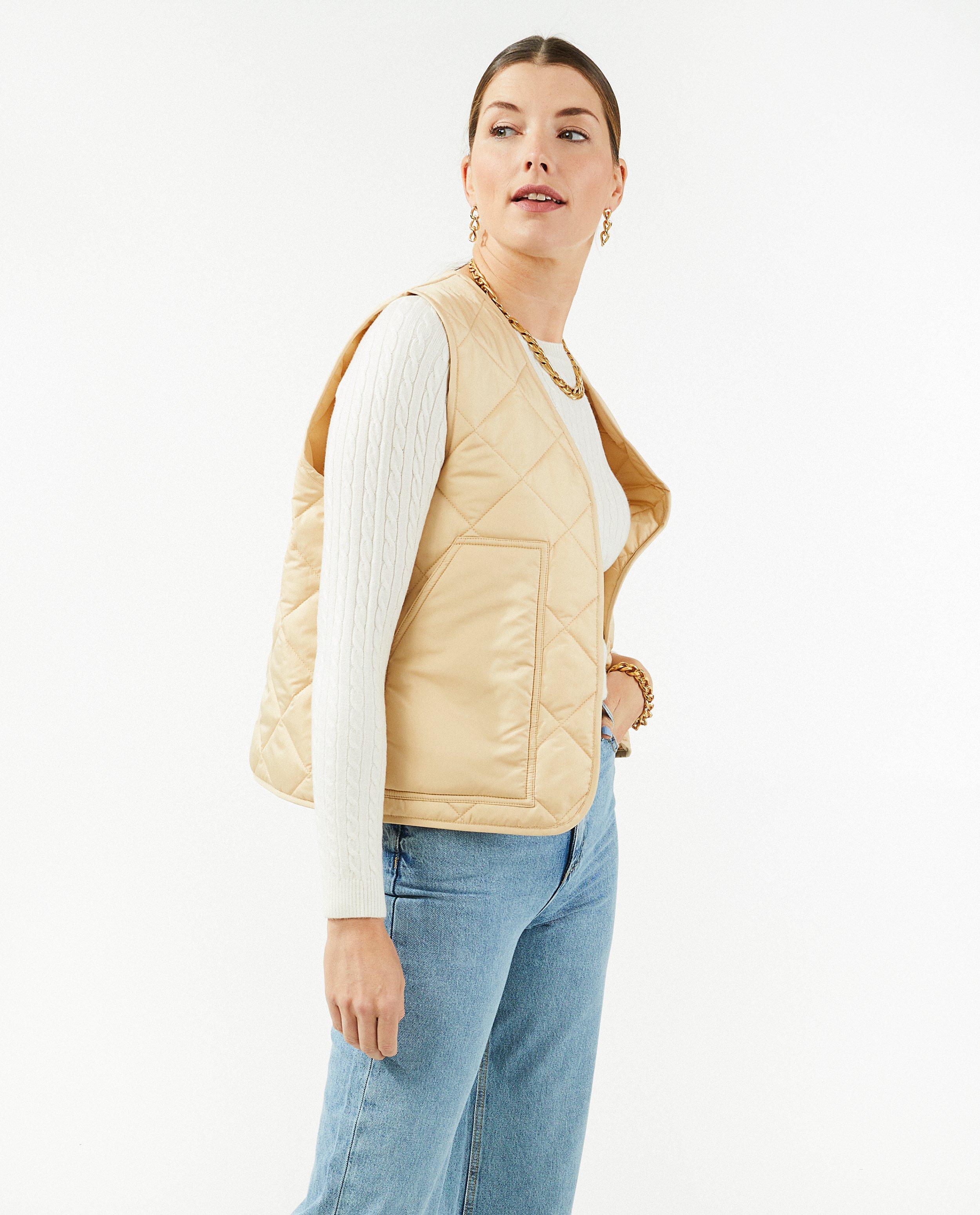 Blazers - Beige quilted vest Sora