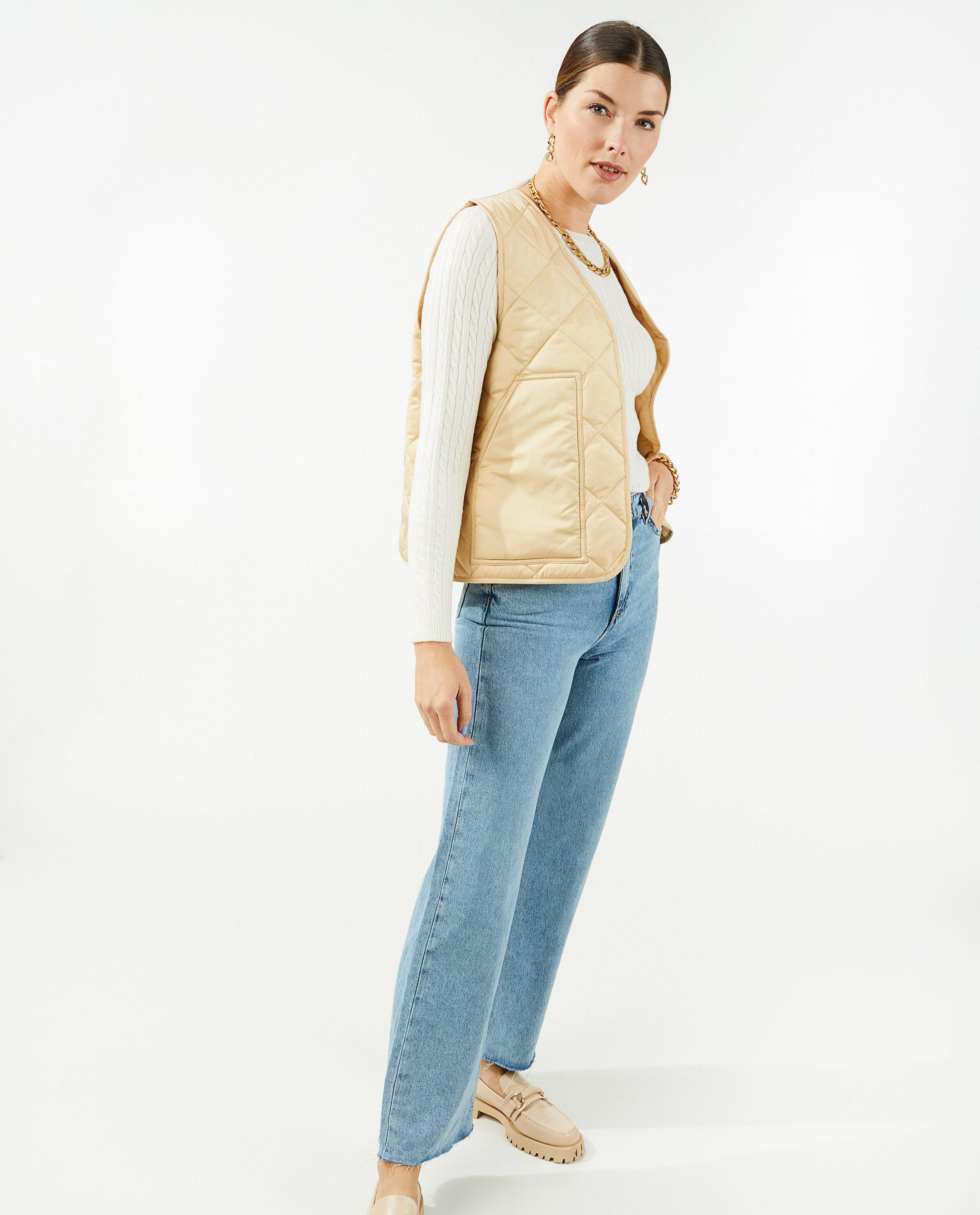 Blazers - Beige quilted vest Sora