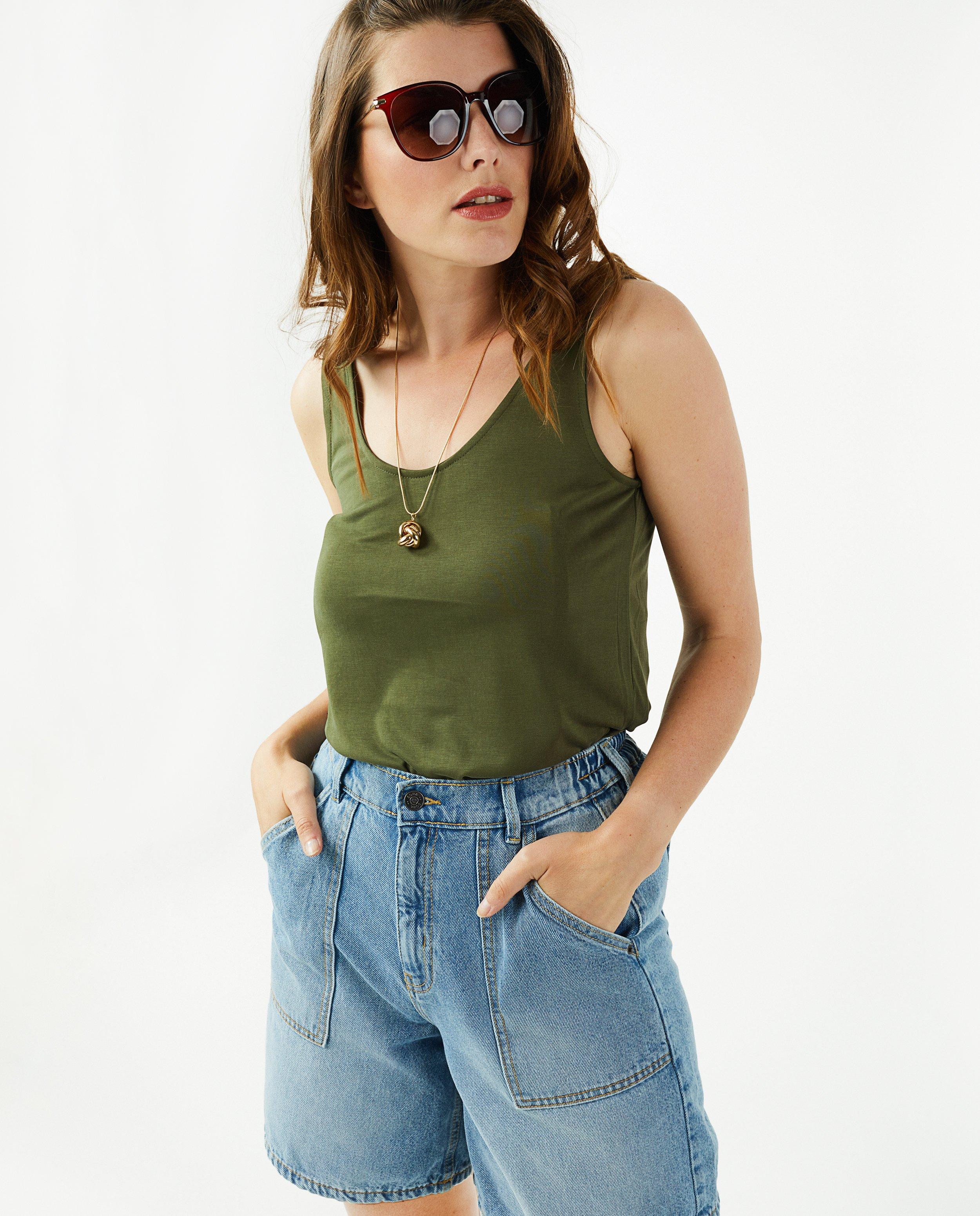 T-shirts - Roze top Pieces