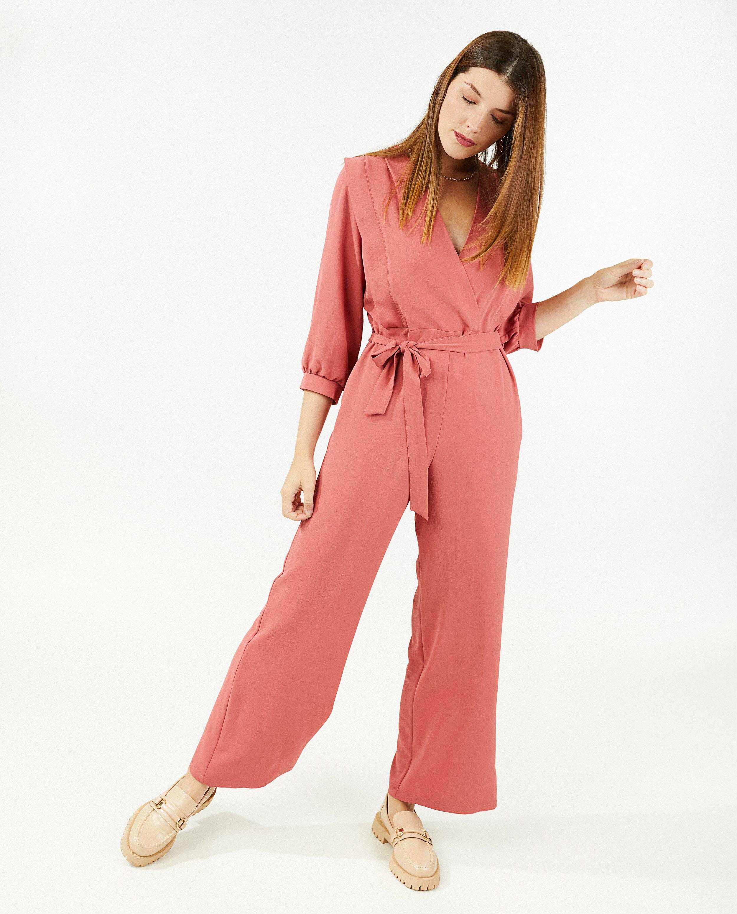 Combinaison rose Sora - D&eacute;tails du produit - rose fonc&eacute; - image num&eacute;ro 4