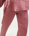 Broeken - Rode broek met print Sora