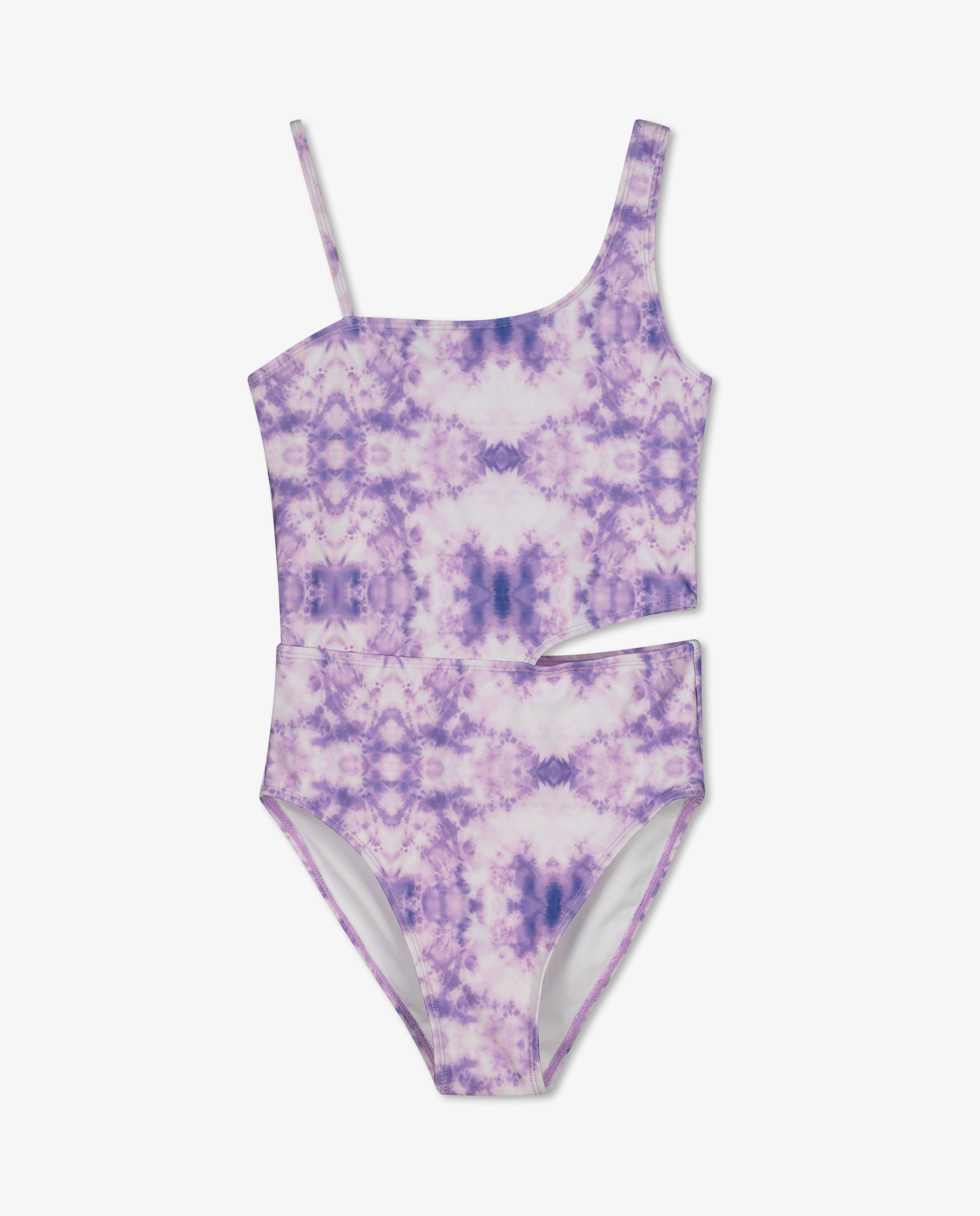 Paars badpak met tie dye - null - Groggy