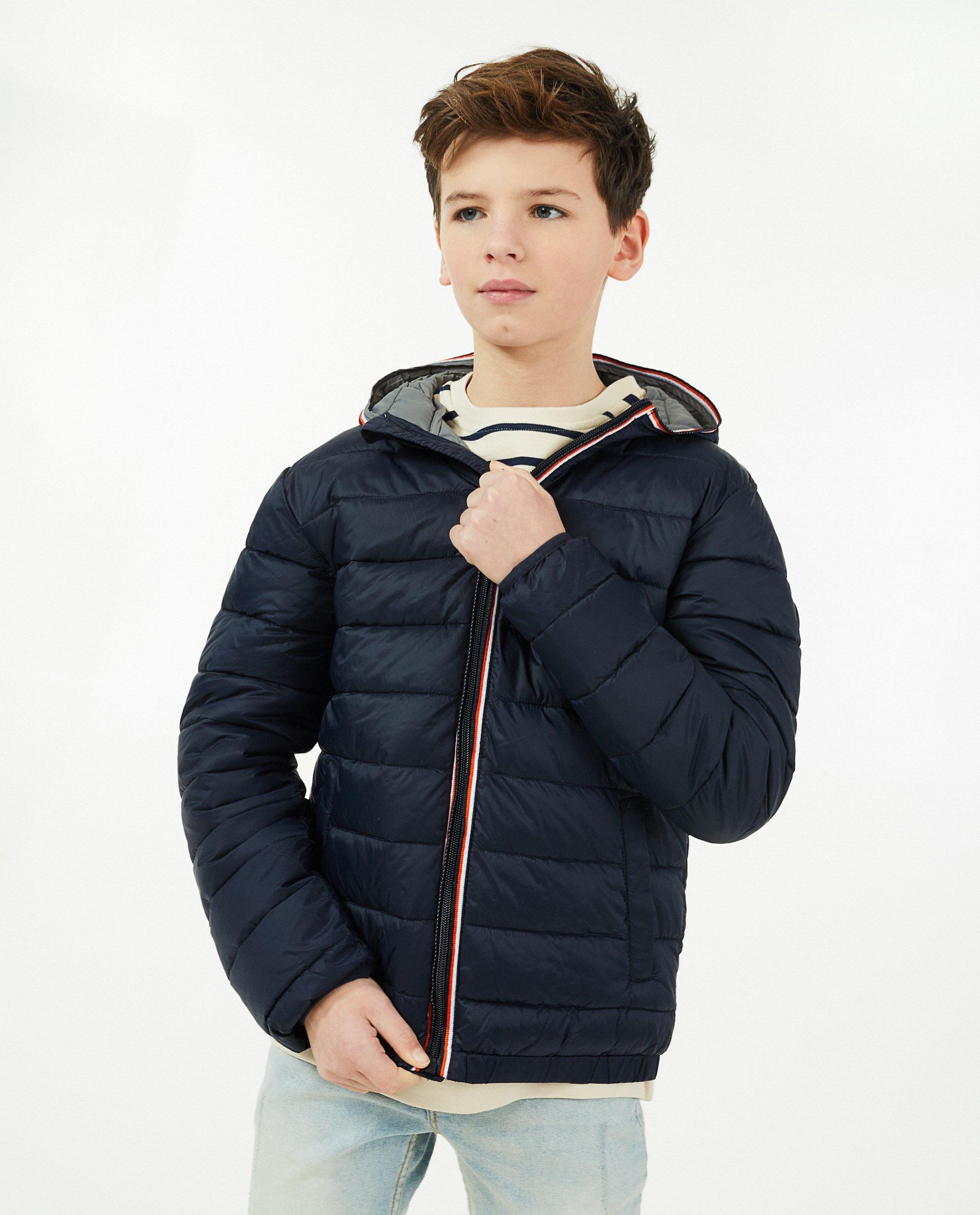 Veste D'Étété Fille 7 Ans Biche De Bere - Cardigan à Capuche Coton - Bleu - Occasion TB