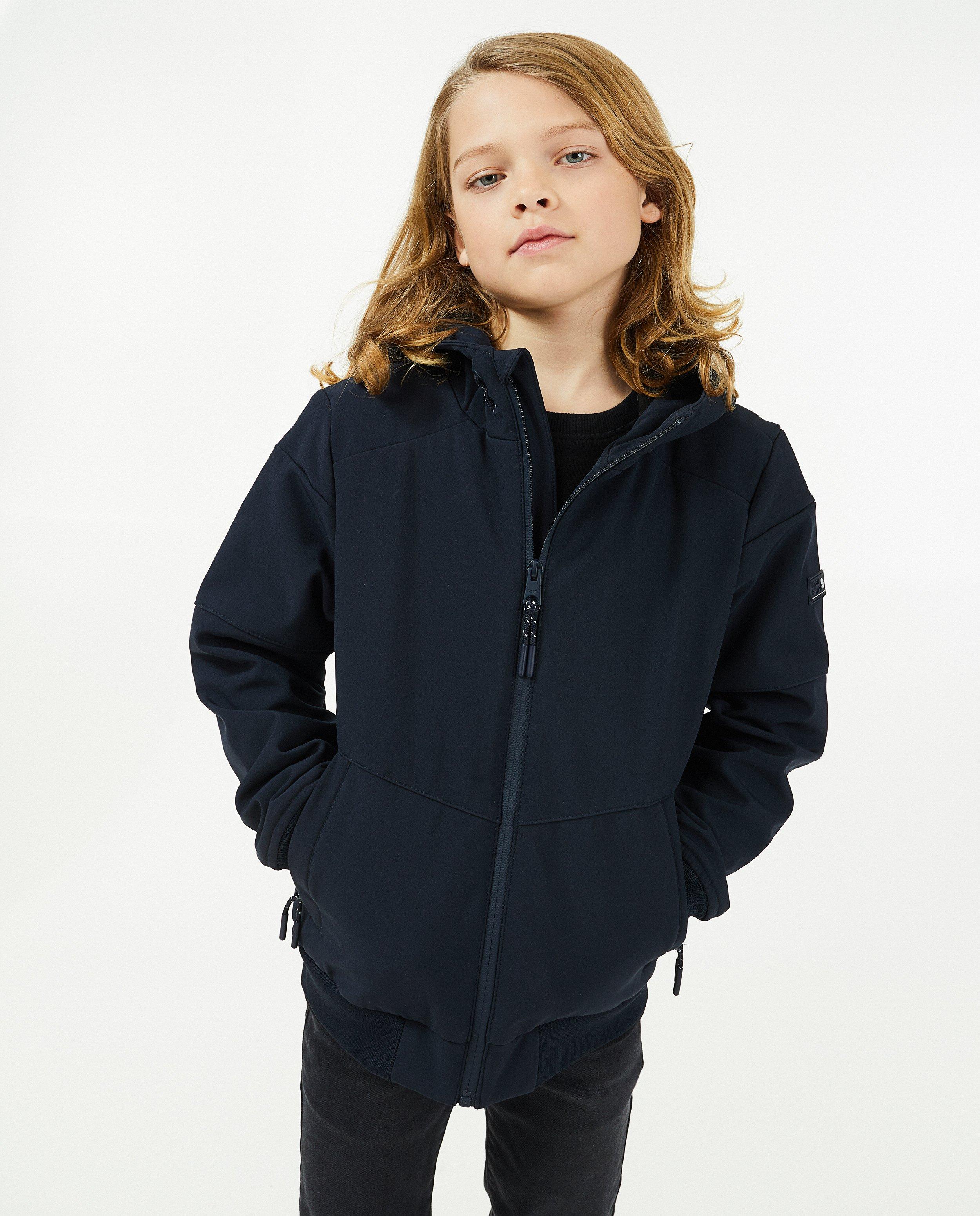 Poncho's en teddy's - Donkergroene softshell jas