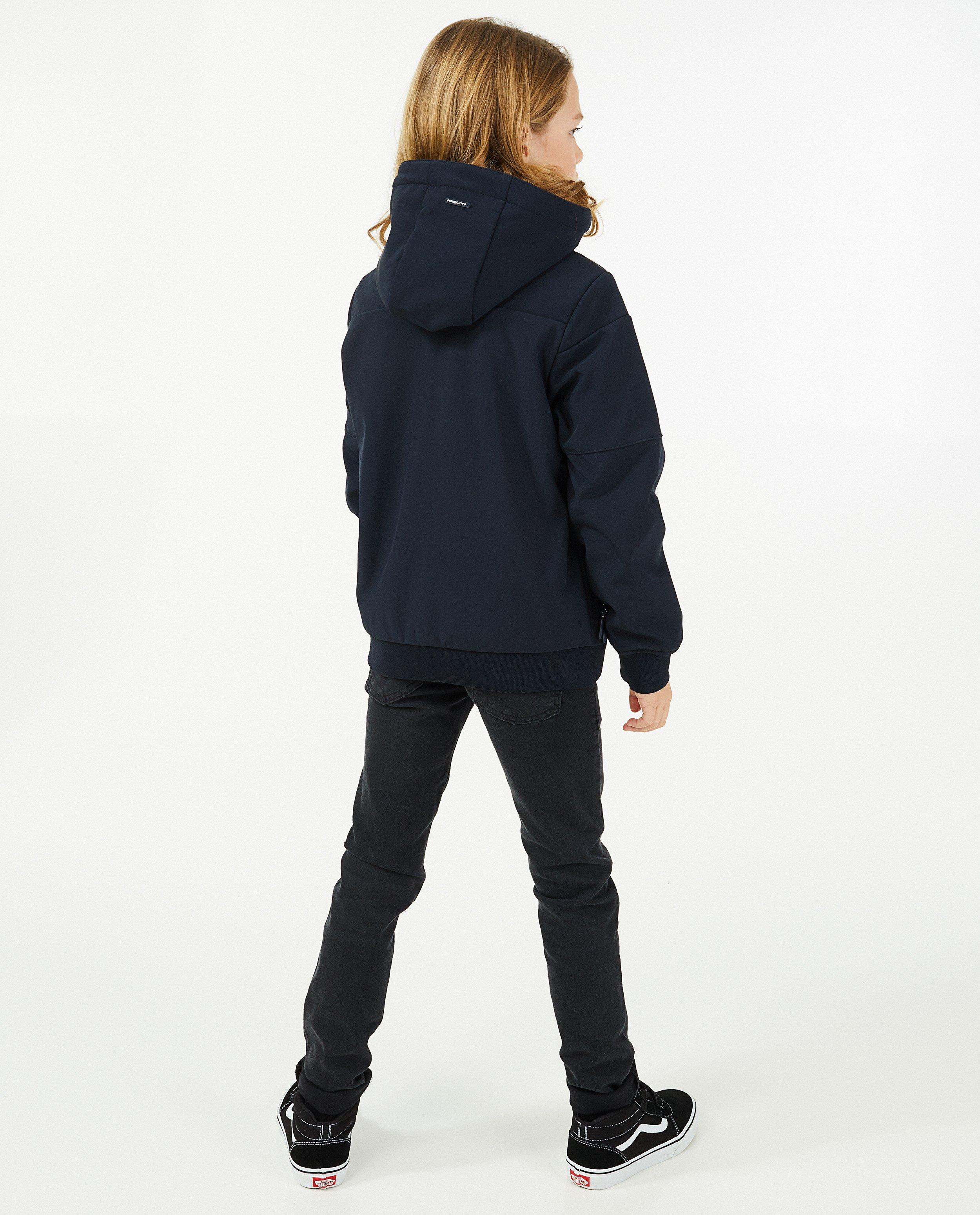 Poncho's en teddy's - Donkergroene softshell jas