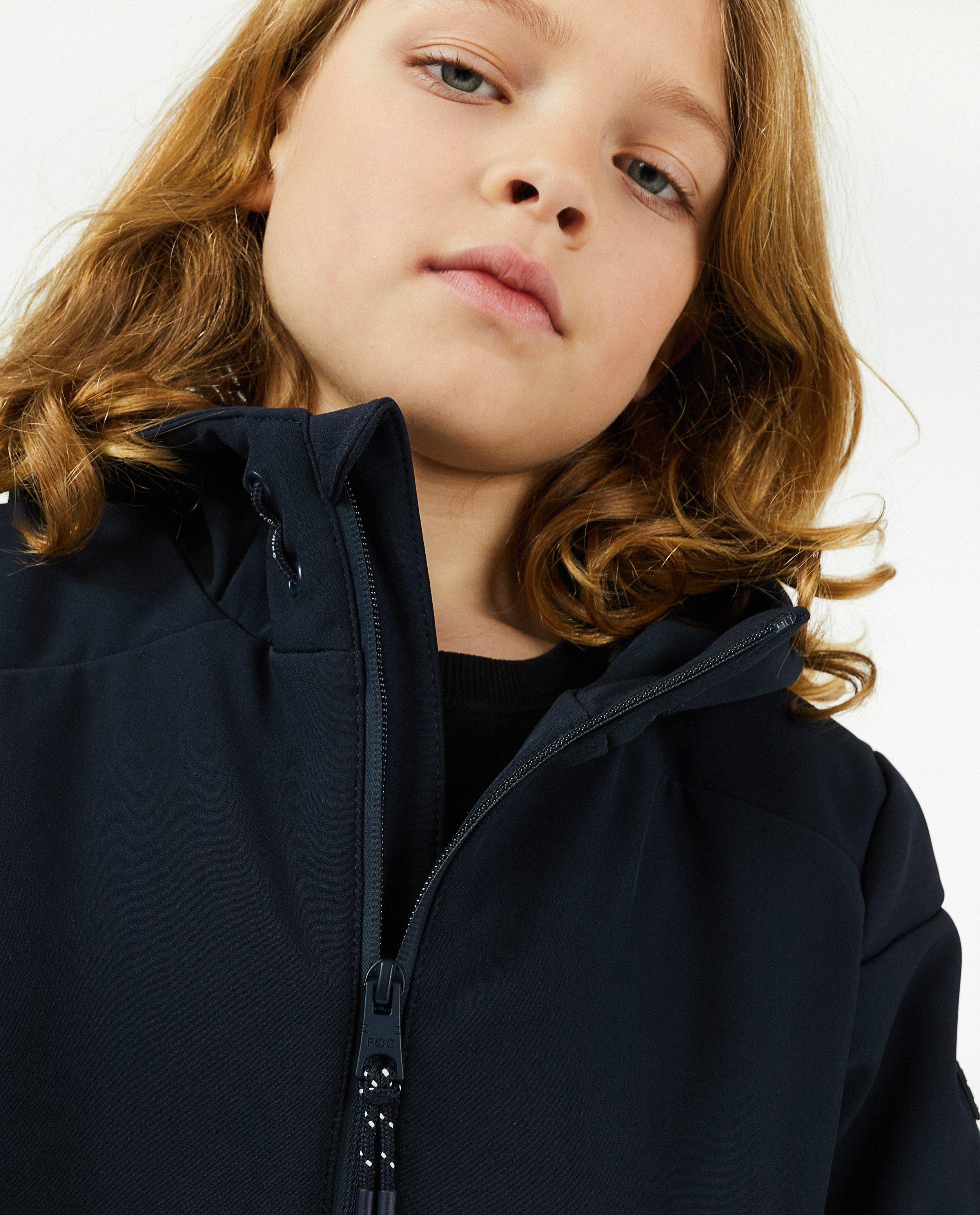 Poncho's en teddy's - Donkergroene softshell jas