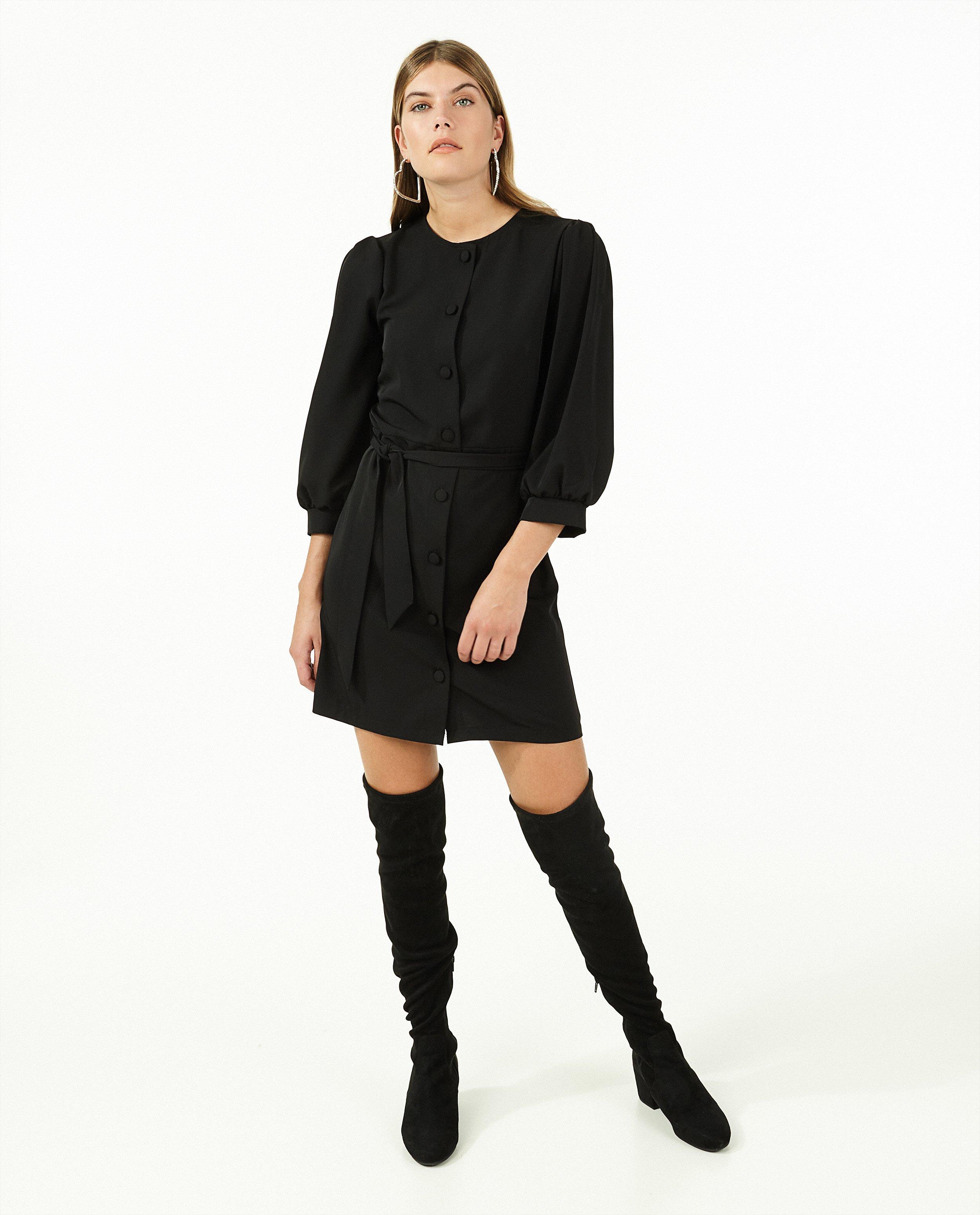 Zwarte jurk met knopen hotsell