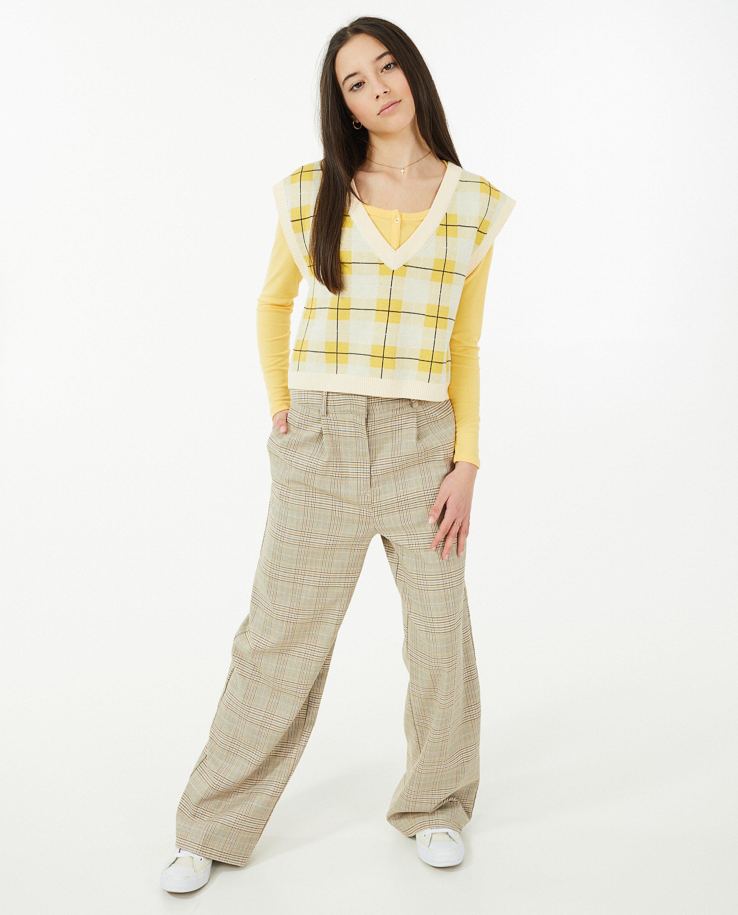 Gele cropped debardeur - null - Groggy