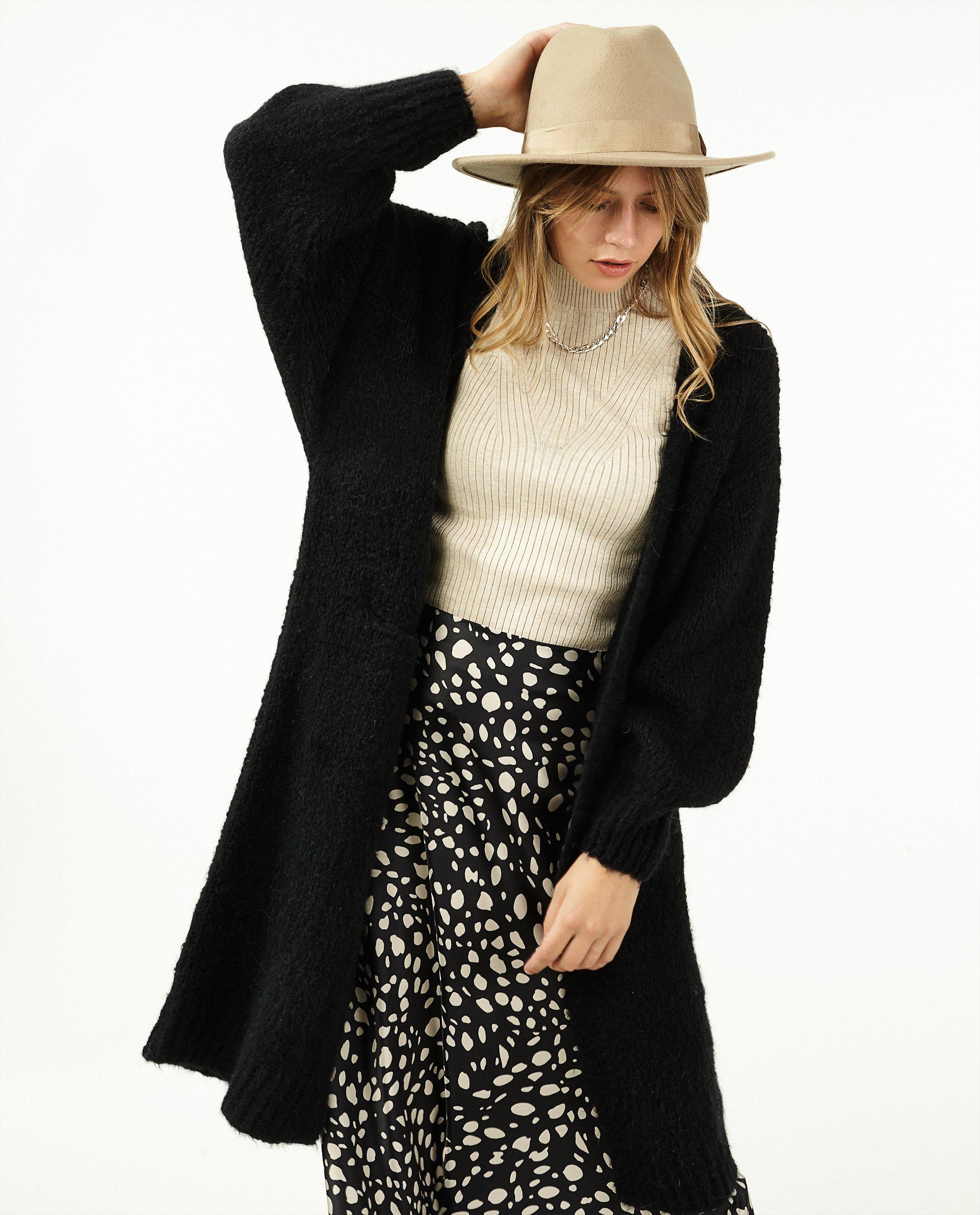 Cardigans - Lange cardigan in zwart