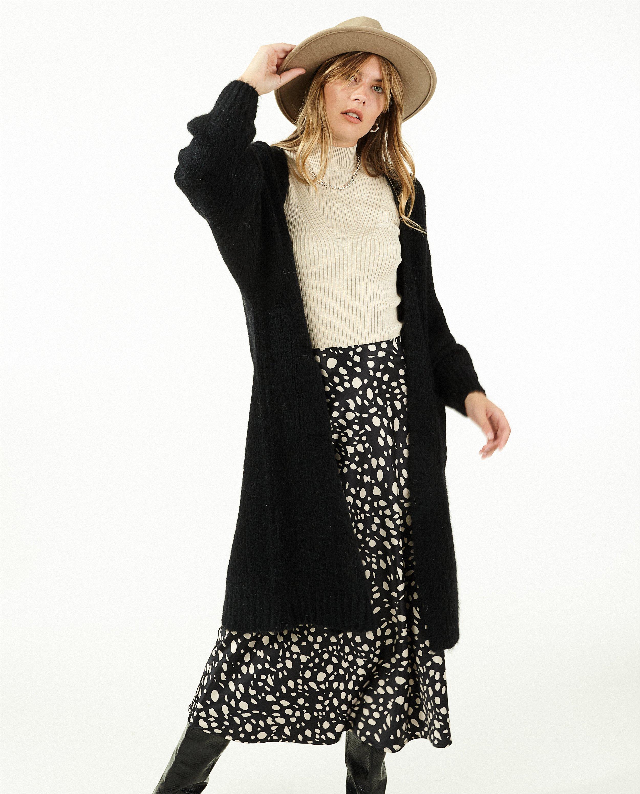 Cardigans - Lange cardigan in zwart