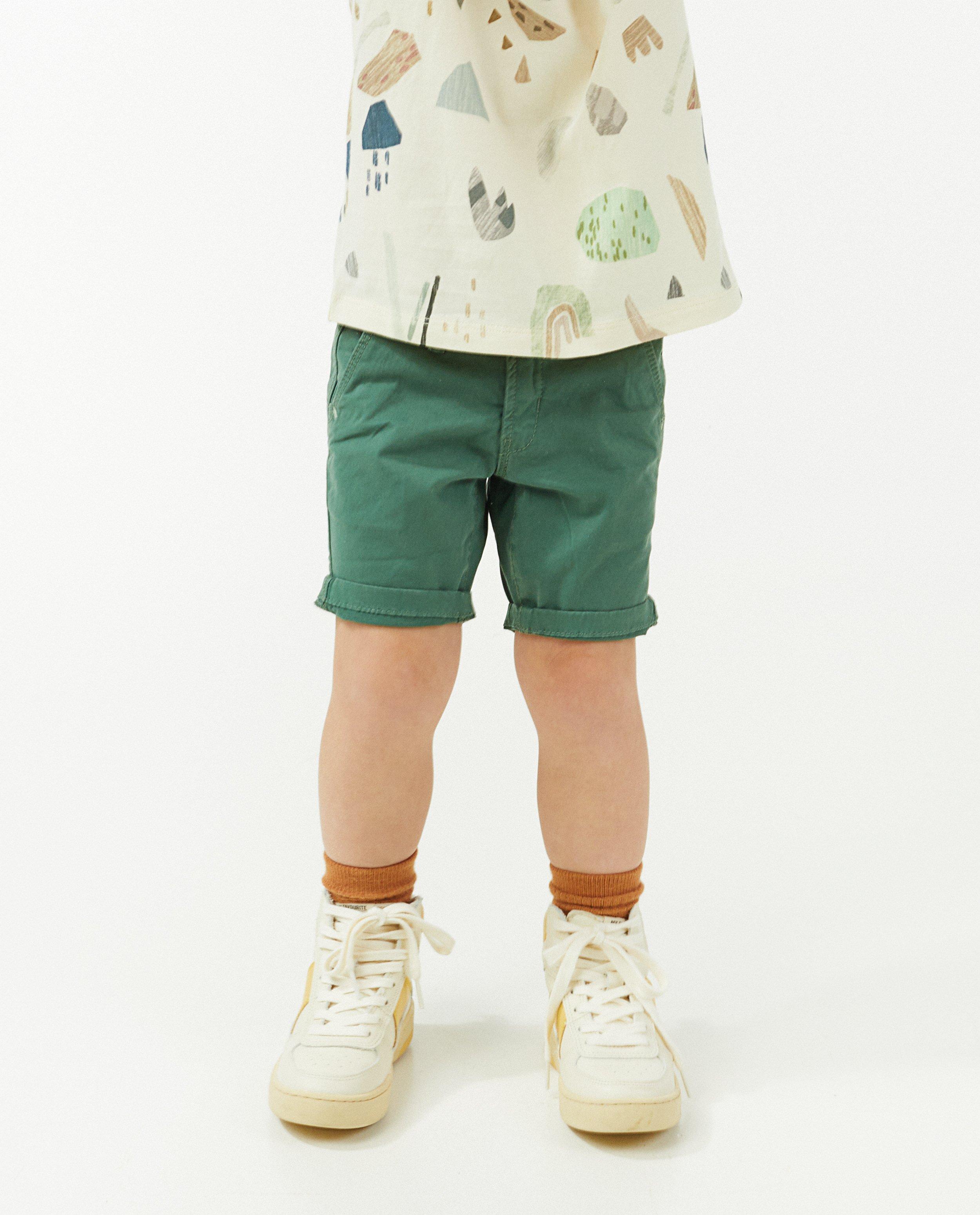 Shorten - Groene bermuda Wickie