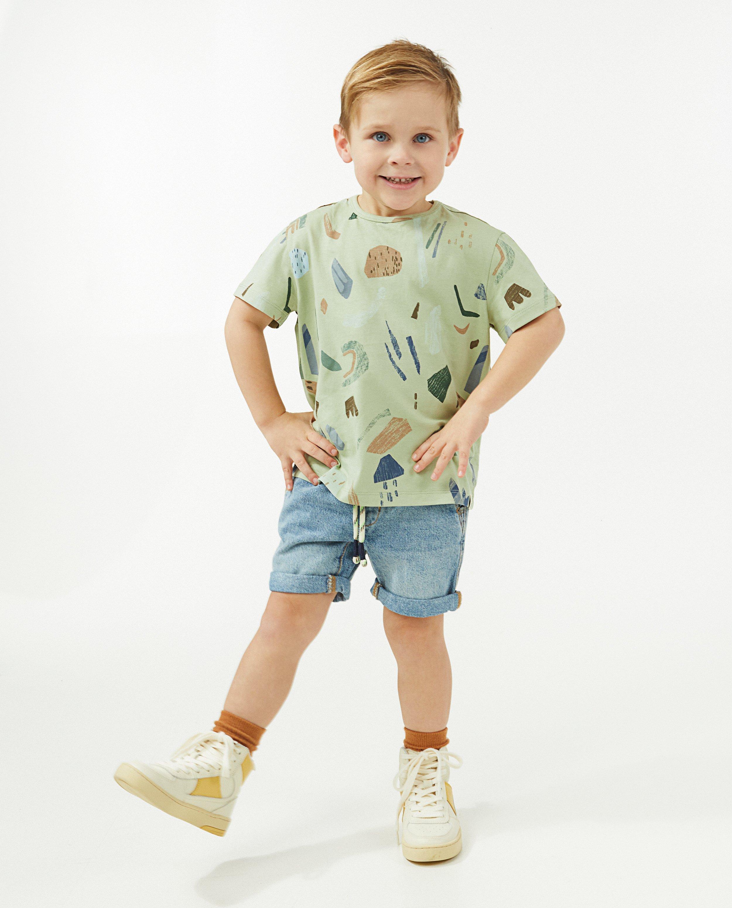 Blauwe denim bermuda Wickie - null - Wickie